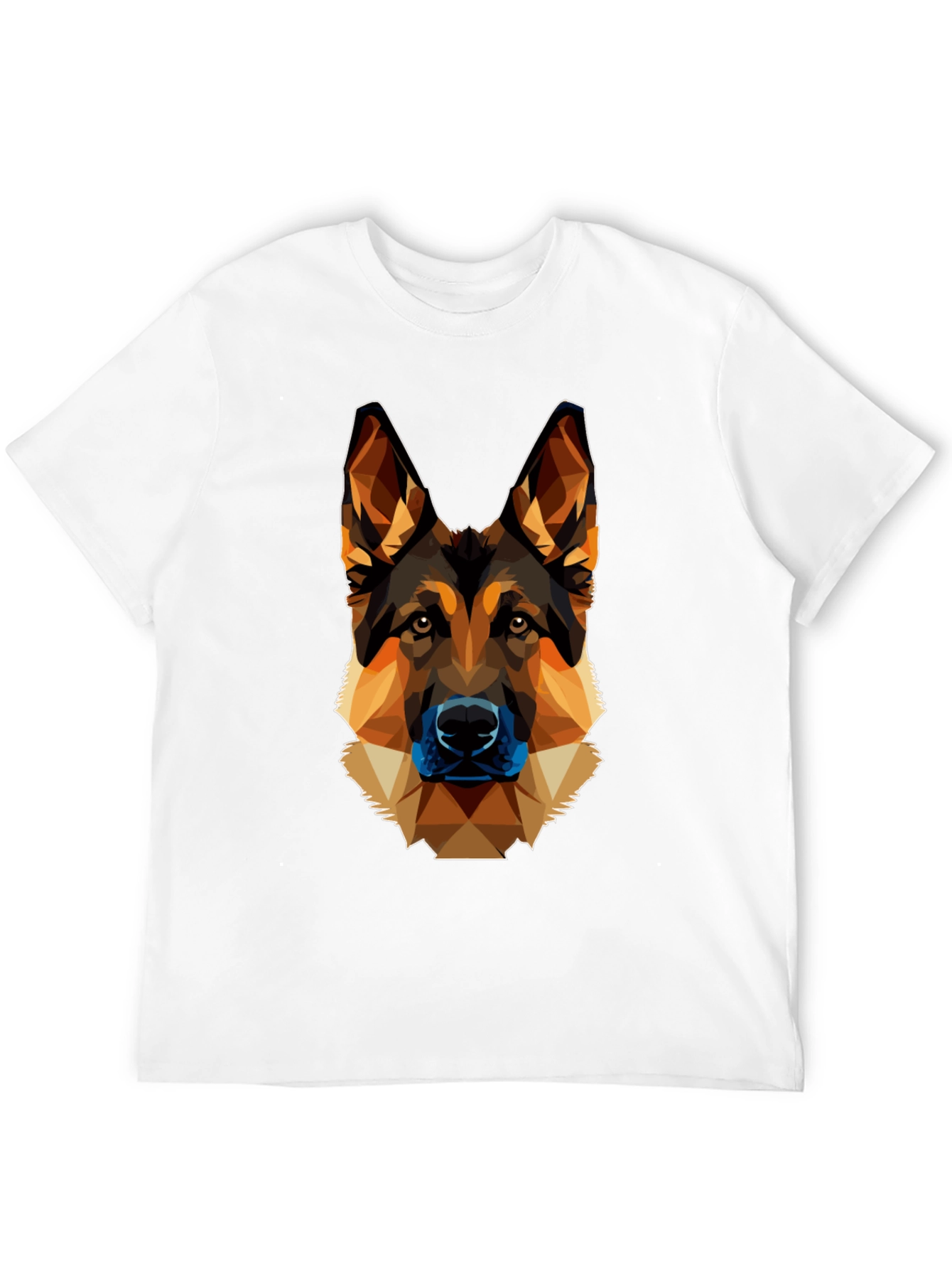 Geometric German Shepherd Graphic Tee