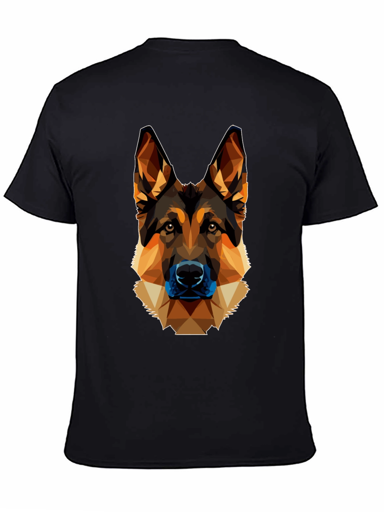 Geometric German Shepherd Graphic Tee