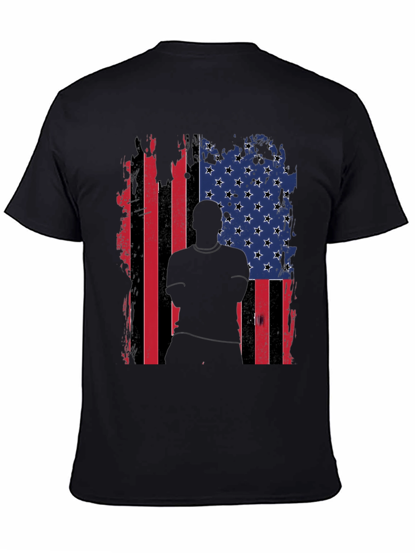 American Flag Silhouette Graphic Tee