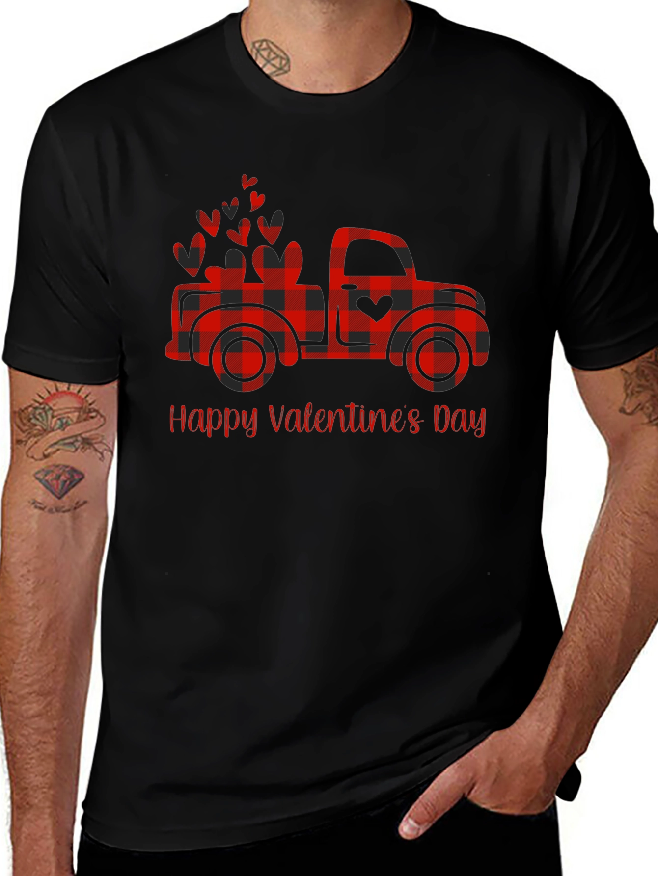 Happy Valentines Day Truck T-Shirt