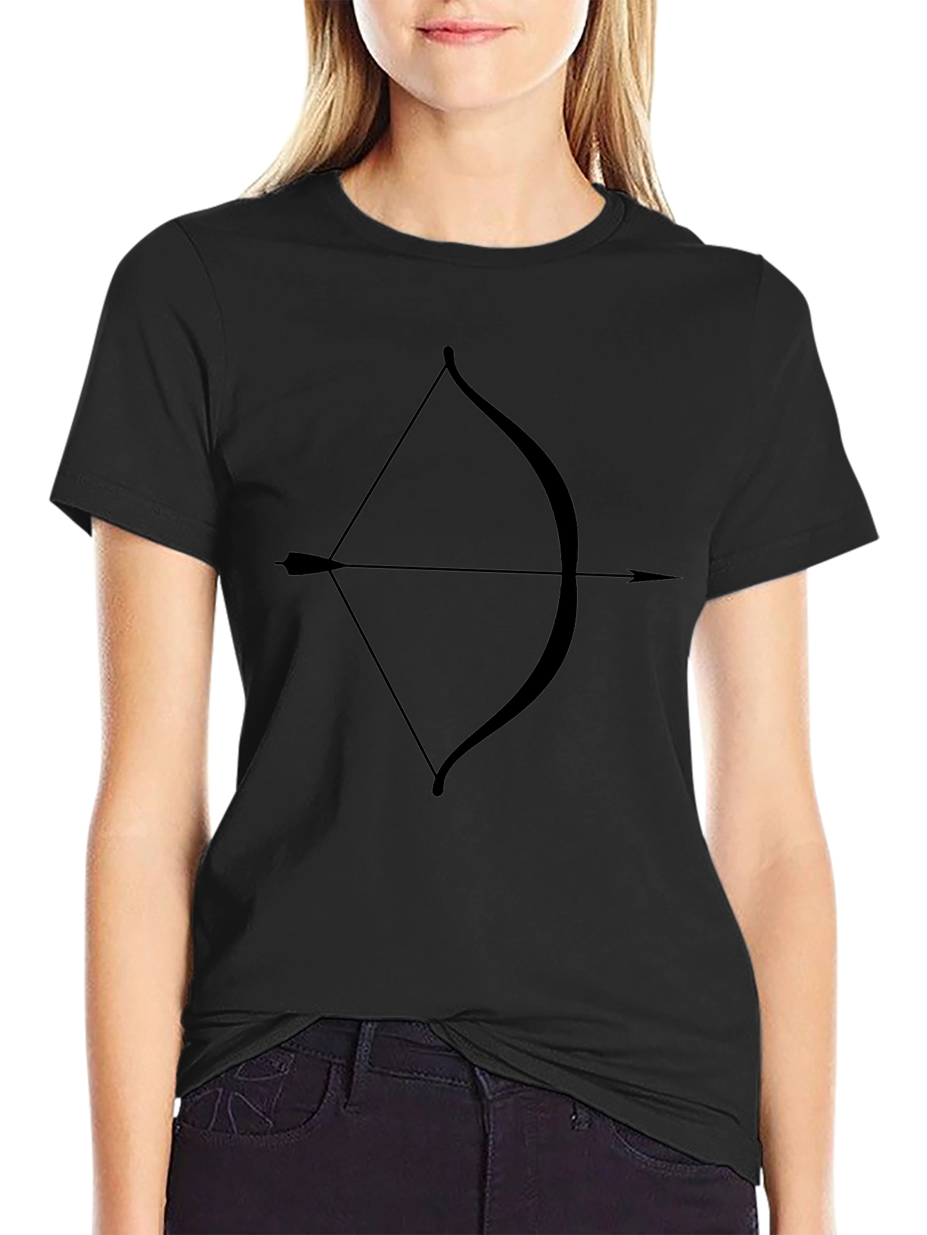 Archer Tee: Black Bow & Arrow Graphic T-Shirt