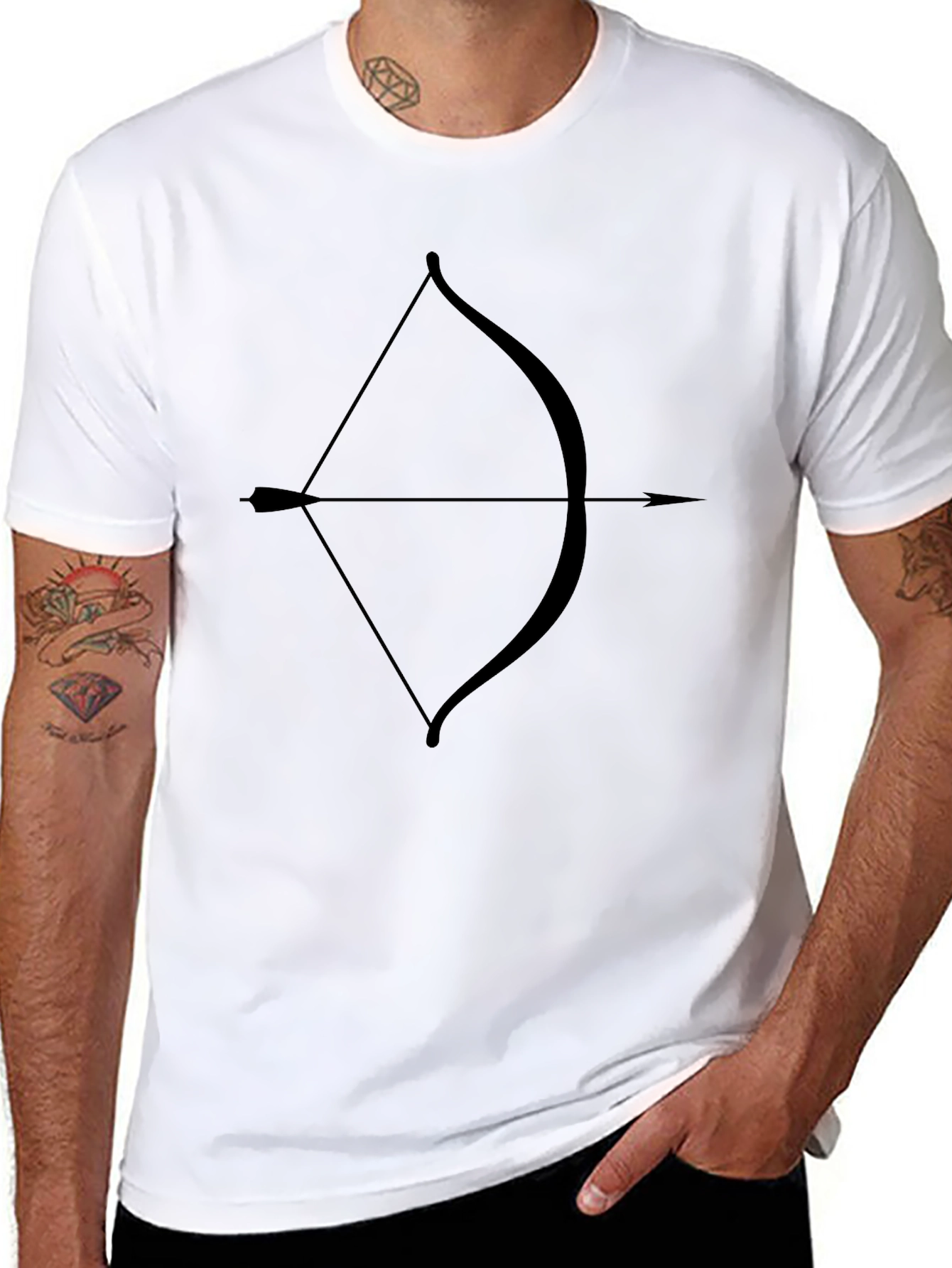 Archer Tee: Black Bow & Arrow Graphic T-Shirt