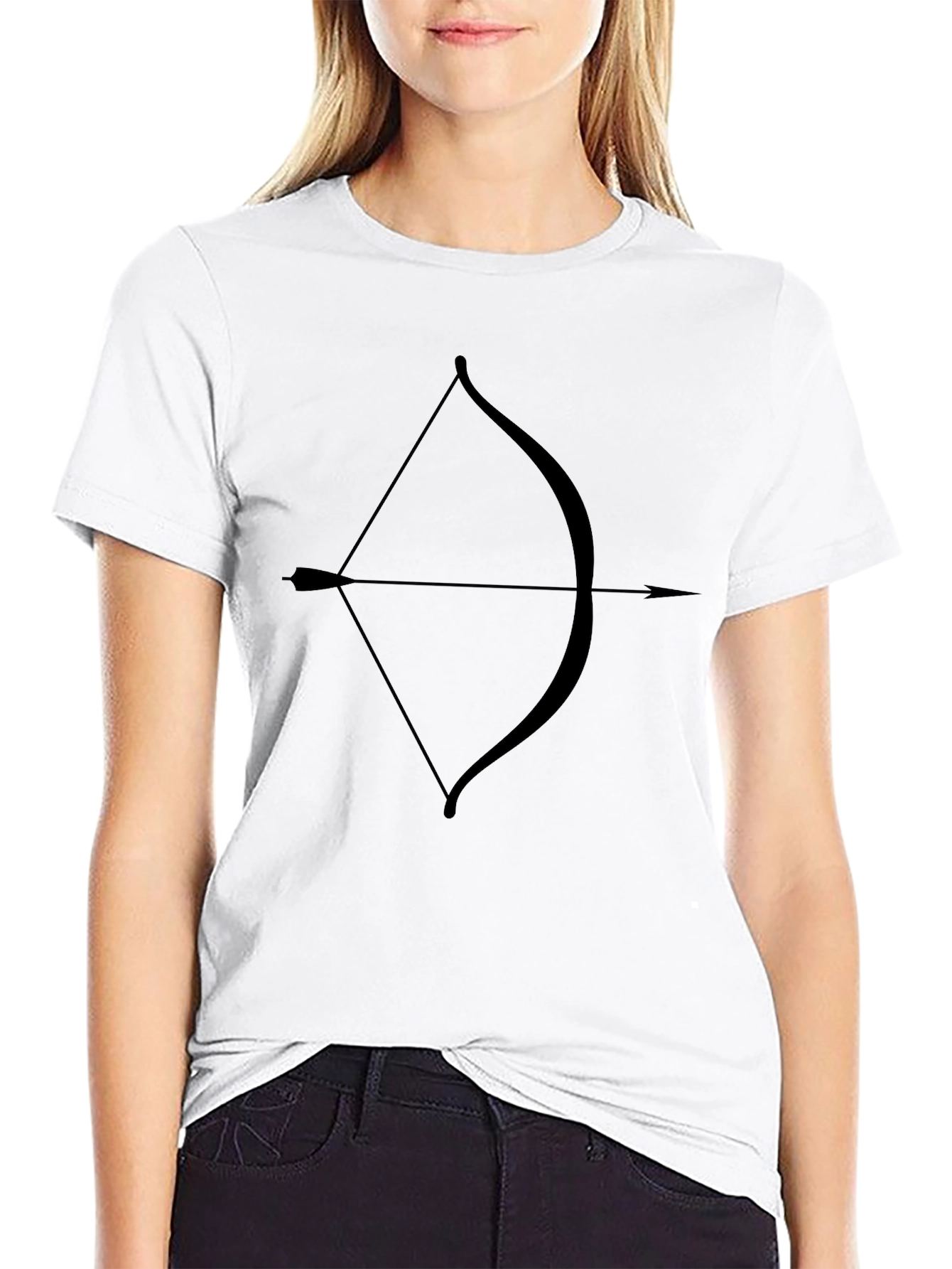 Archer Tee: Black Bow & Arrow Graphic T-Shirt
