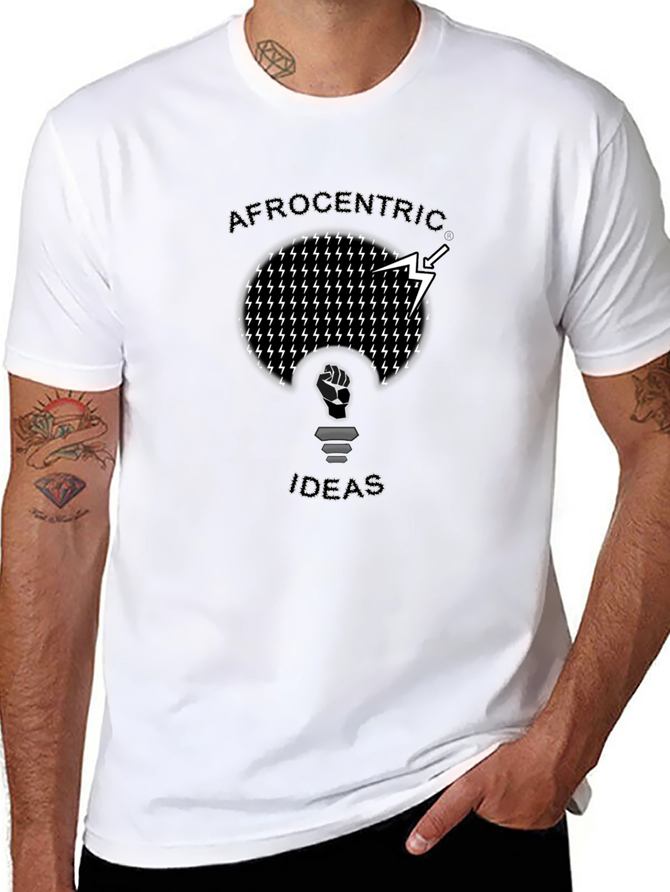 Afrocentric Ideas T-Shirt - Black Graphic Tee
