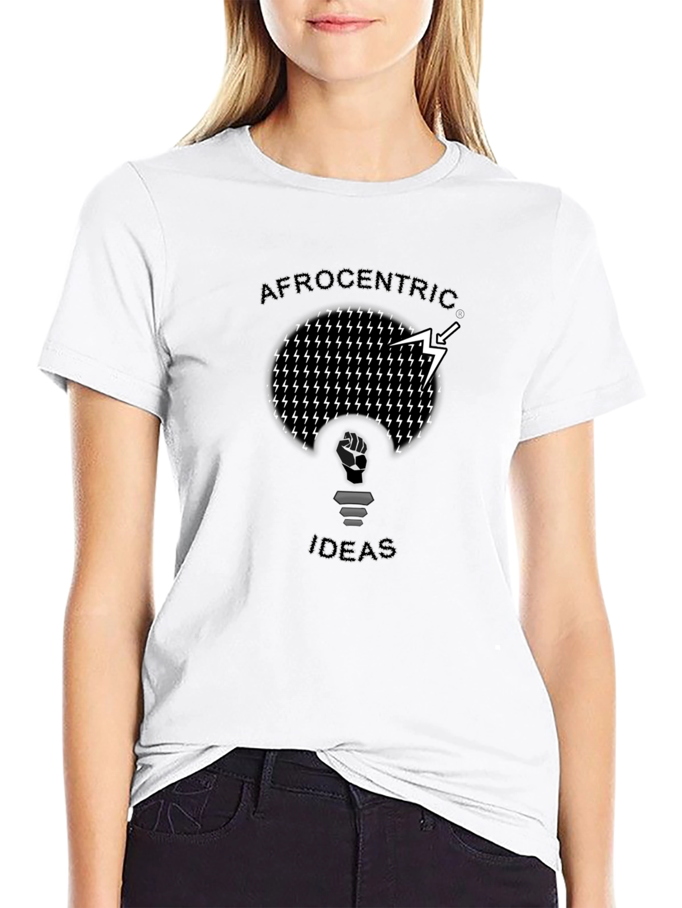Afrocentric Ideas T-Shirt - Black Graphic Tee