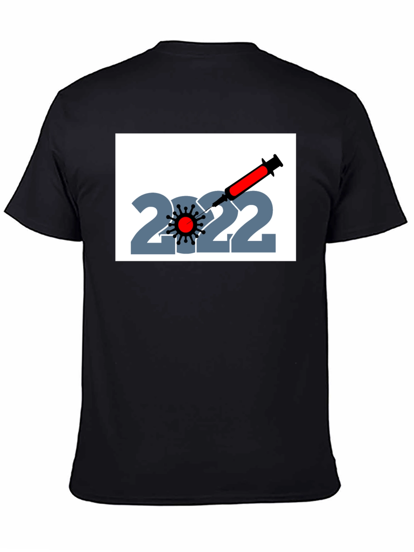 2022 Vaccination T-Shirt - Unisex Black Tee