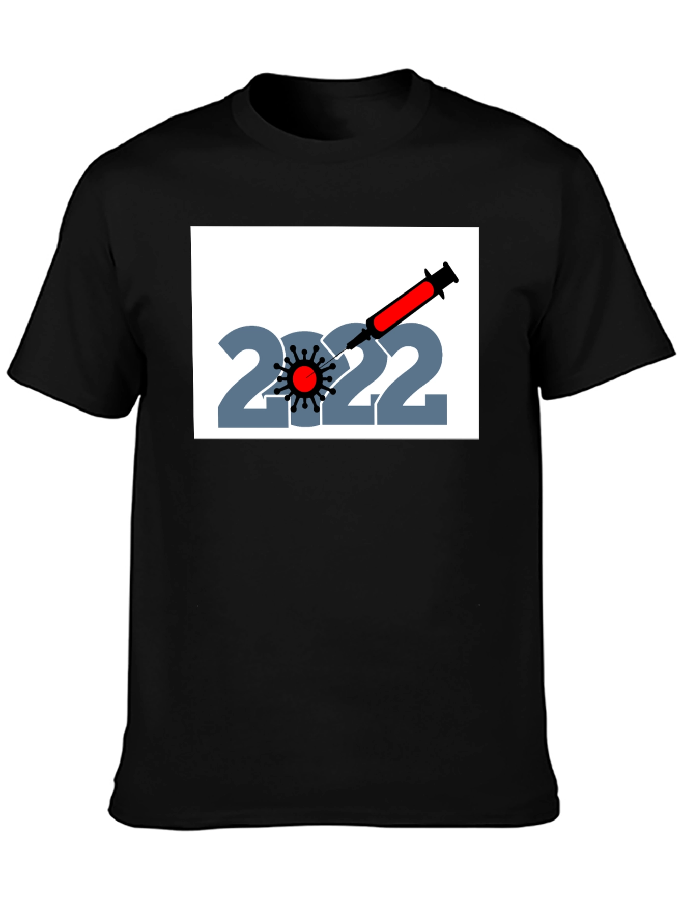 2022 Vaccination T-Shirt - Unisex Black Tee