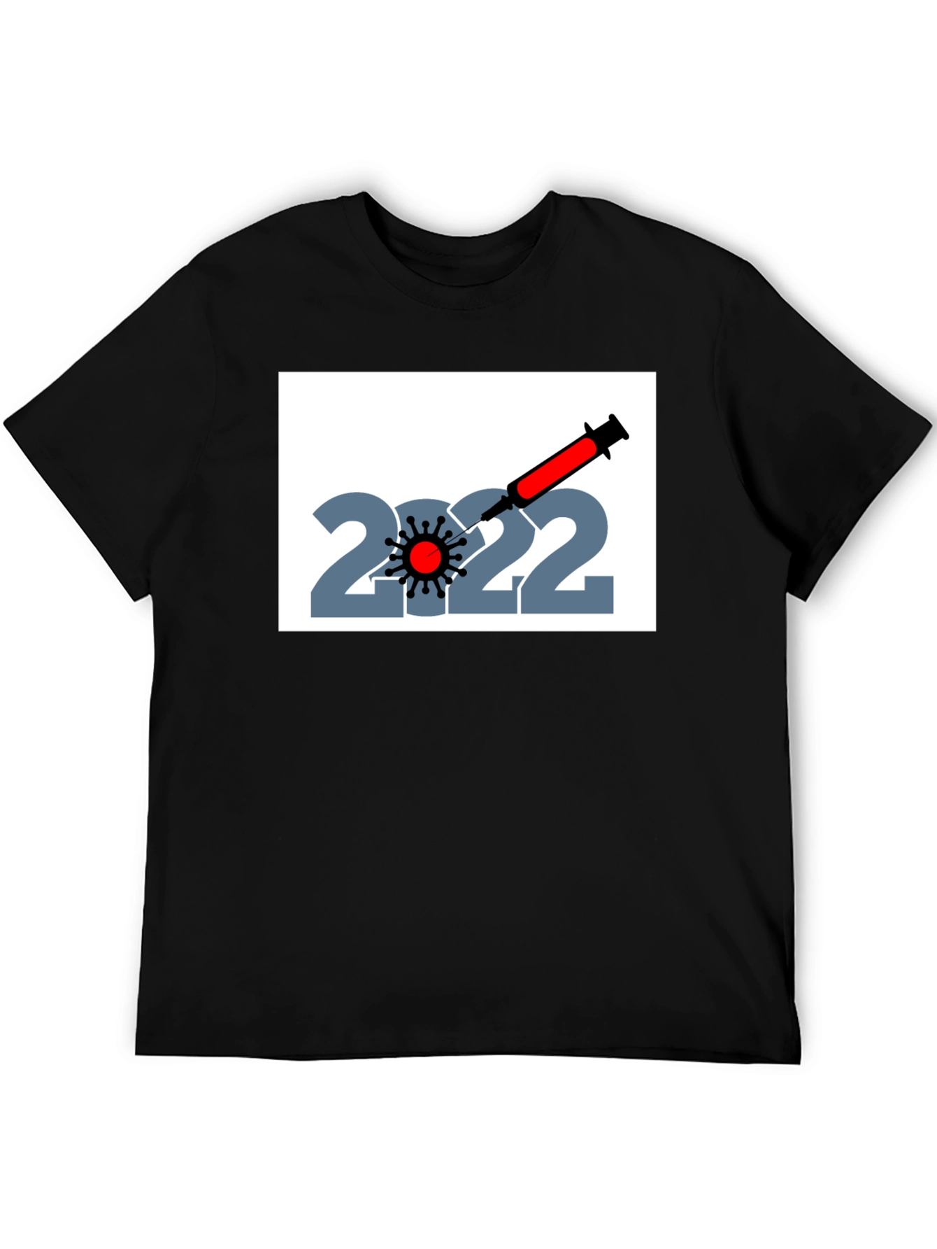 2022 Vaccination T-Shirt - Unisex Black Tee