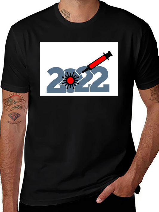 2022 Vaccination T-Shirt - Unisex Black Tee