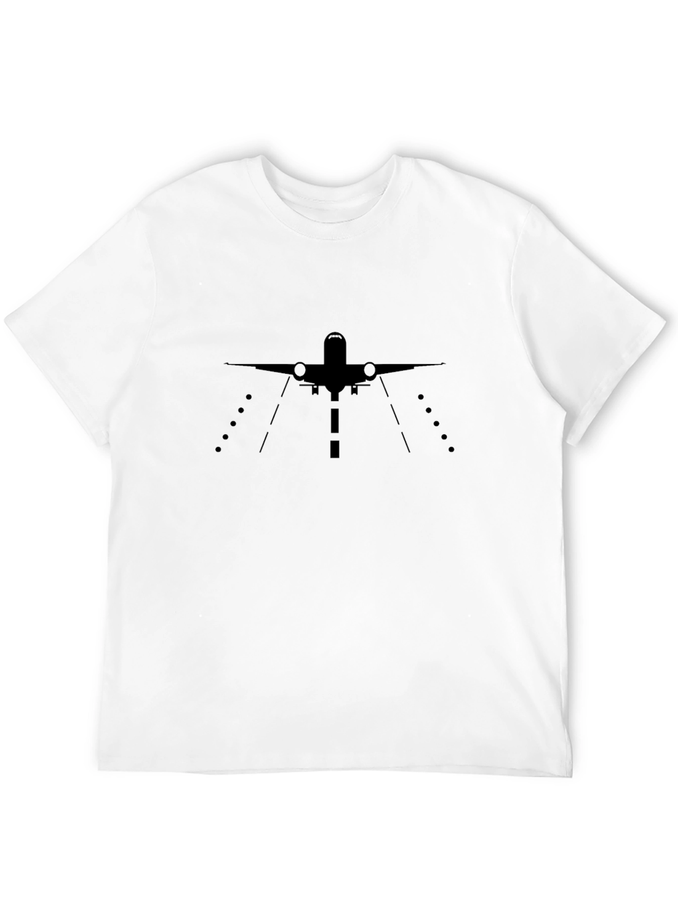 Airplane Silhouette Graphic T-Shirt