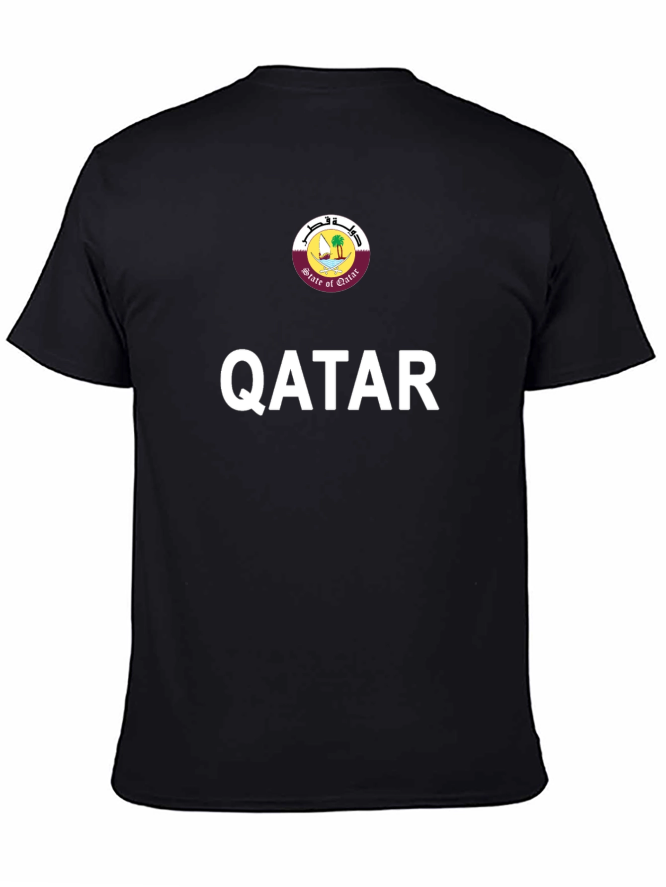 Qatar T-Shirt - Black Qatar Pride Tee