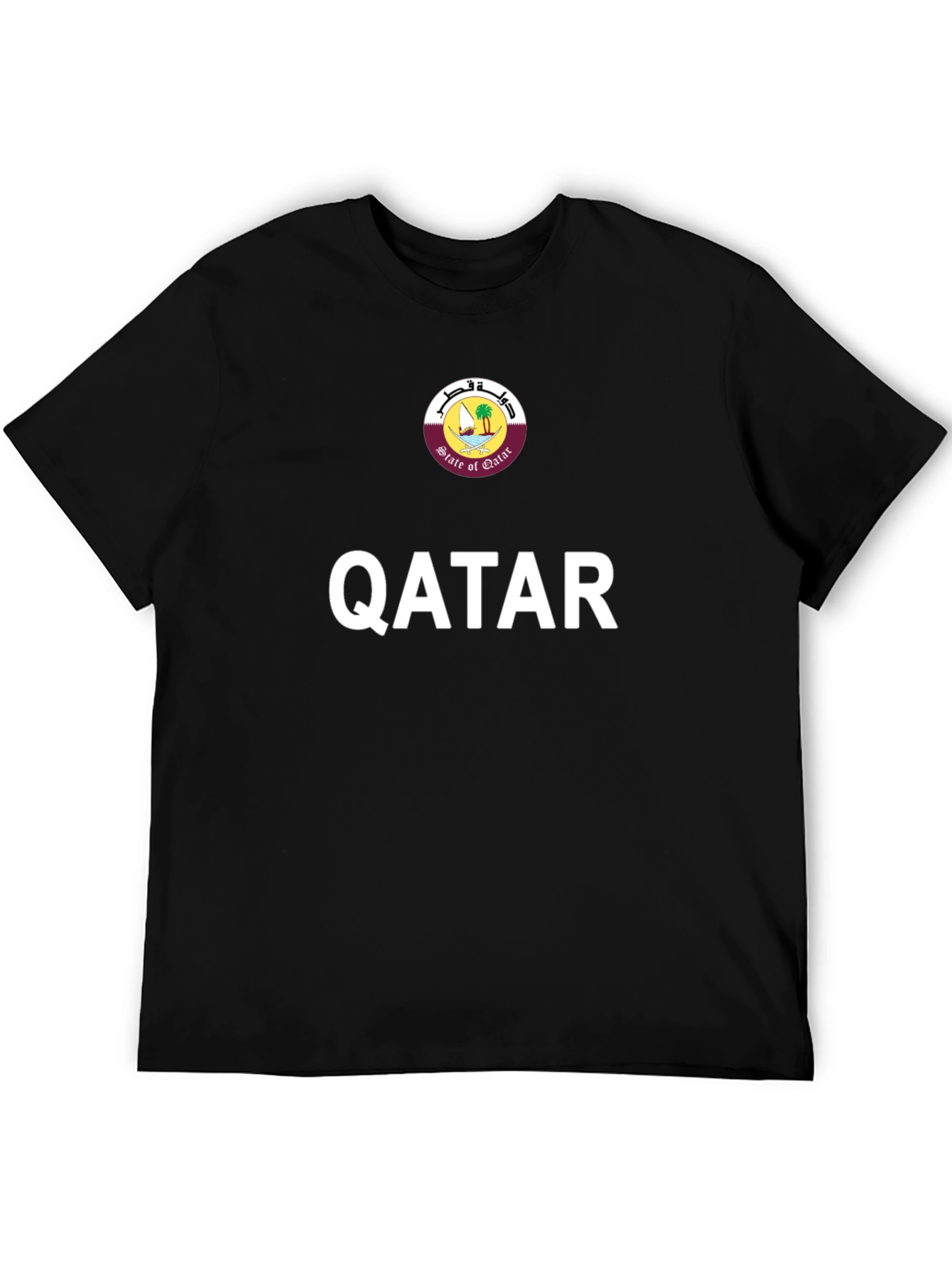 Qatar T-Shirt - Black Qatar Pride Tee
