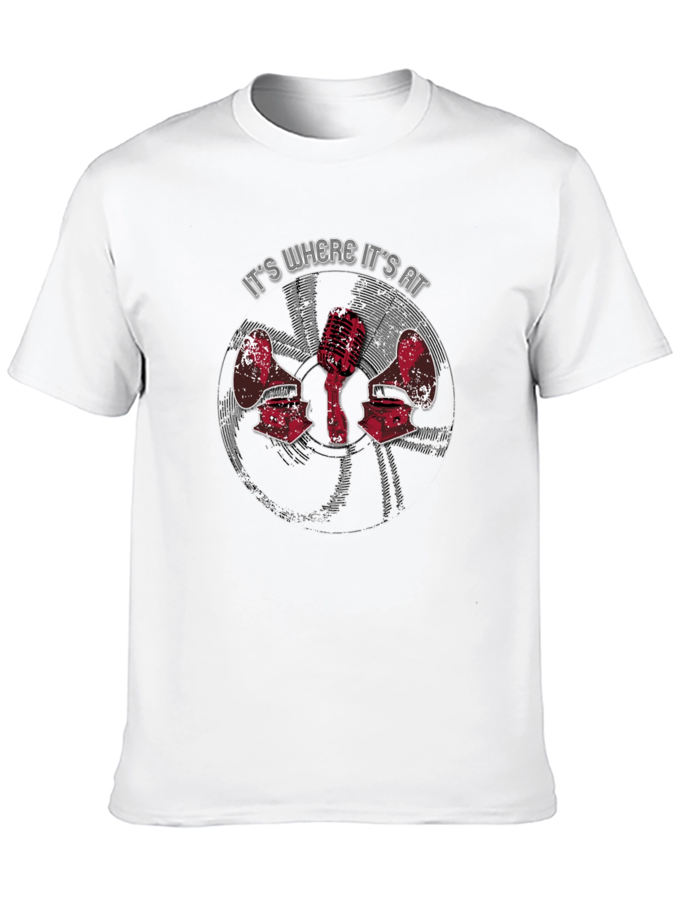 Retro Music Lovers Tee - Its Where Its At