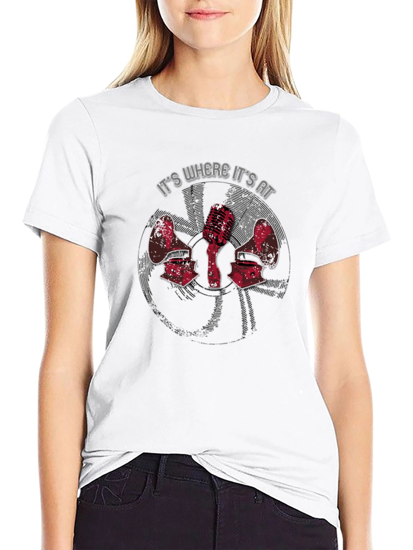 Retro Music Lovers Tee - Its Where Its At