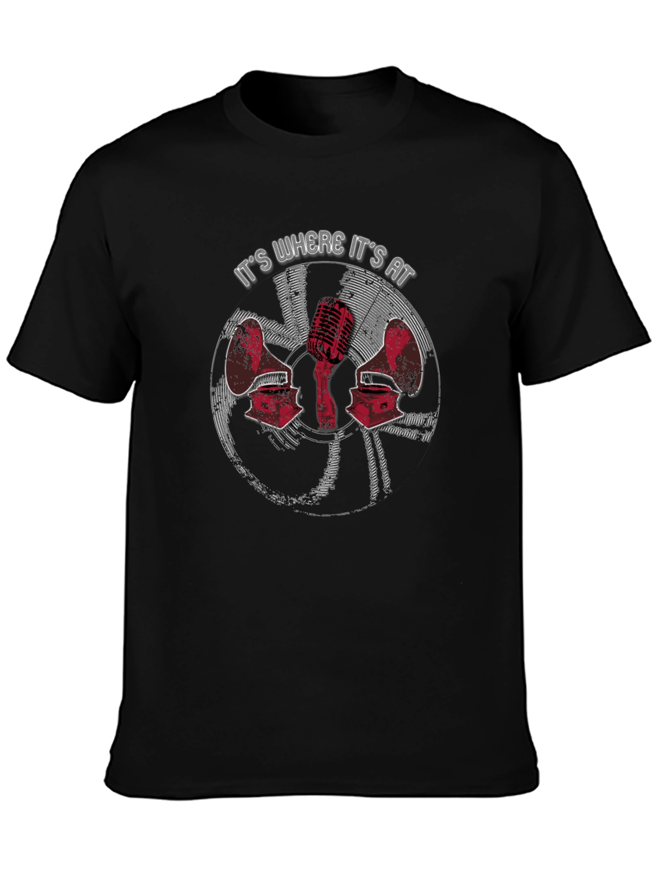 Retro Music Lovers Tee - Its Where Its At