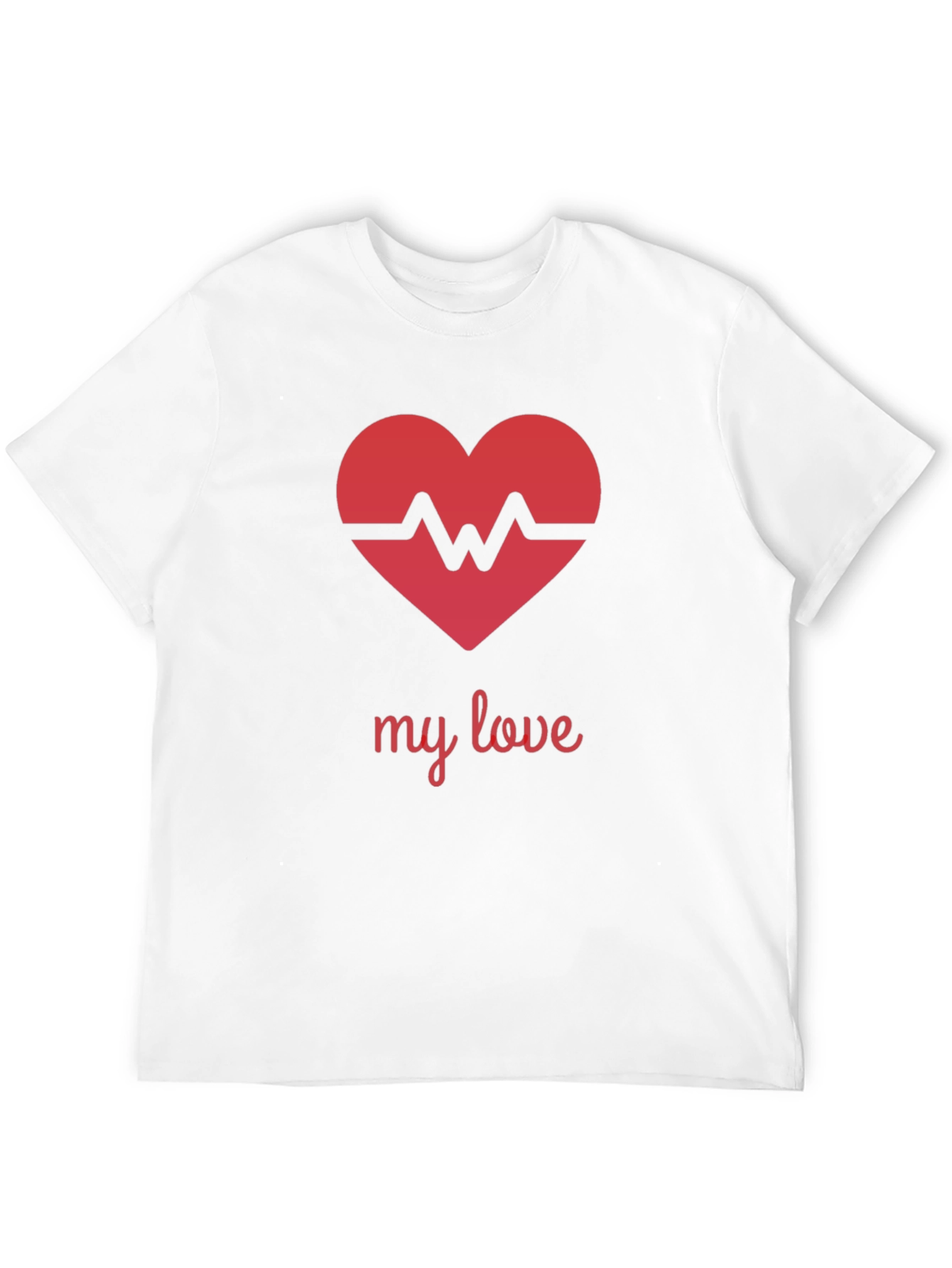 Heartbeat My Love Black T-Shirt