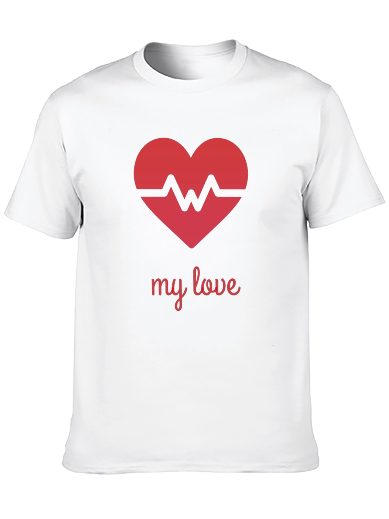 Heartbeat My Love Black T-Shirt