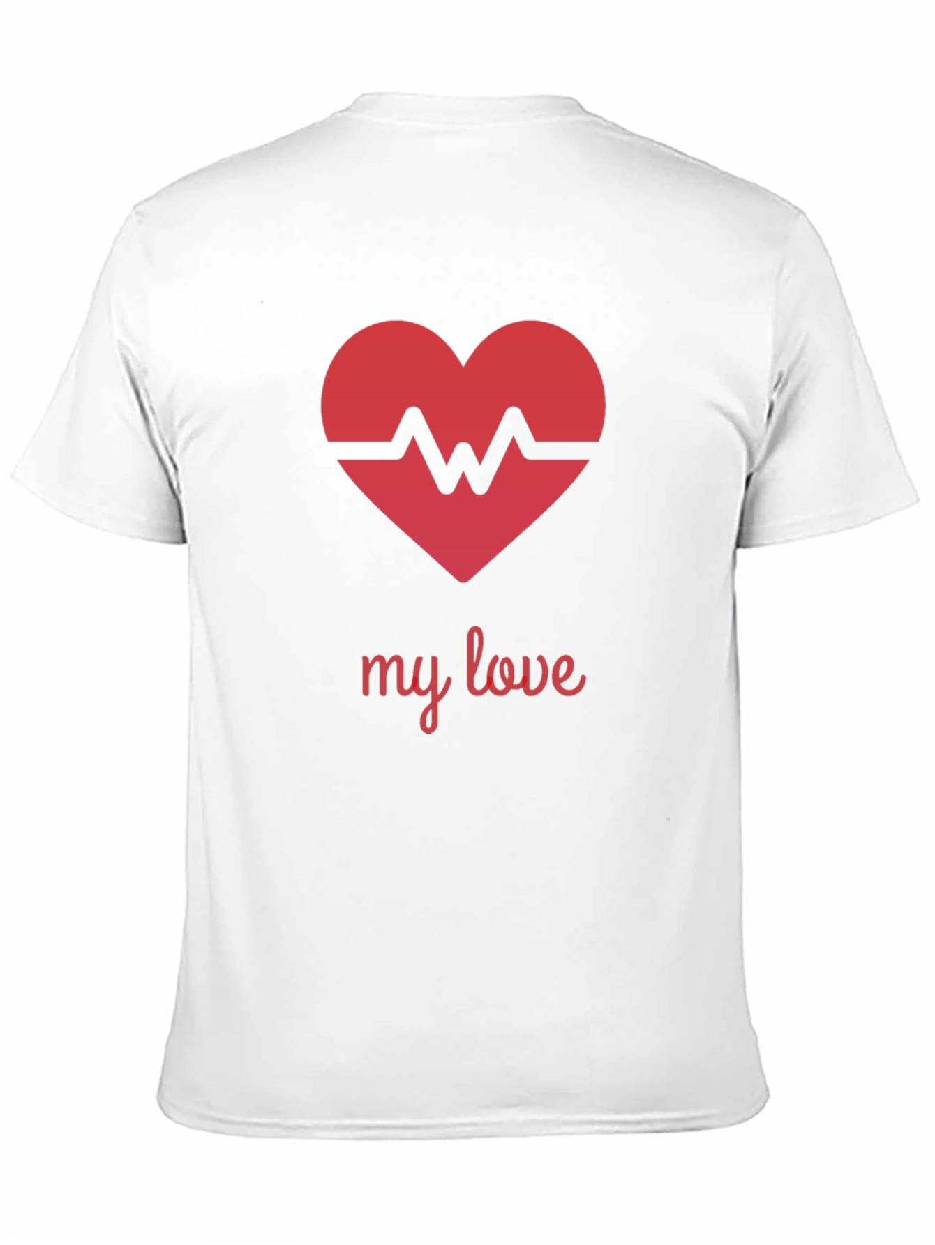 Heartbeat My Love Black T-Shirt