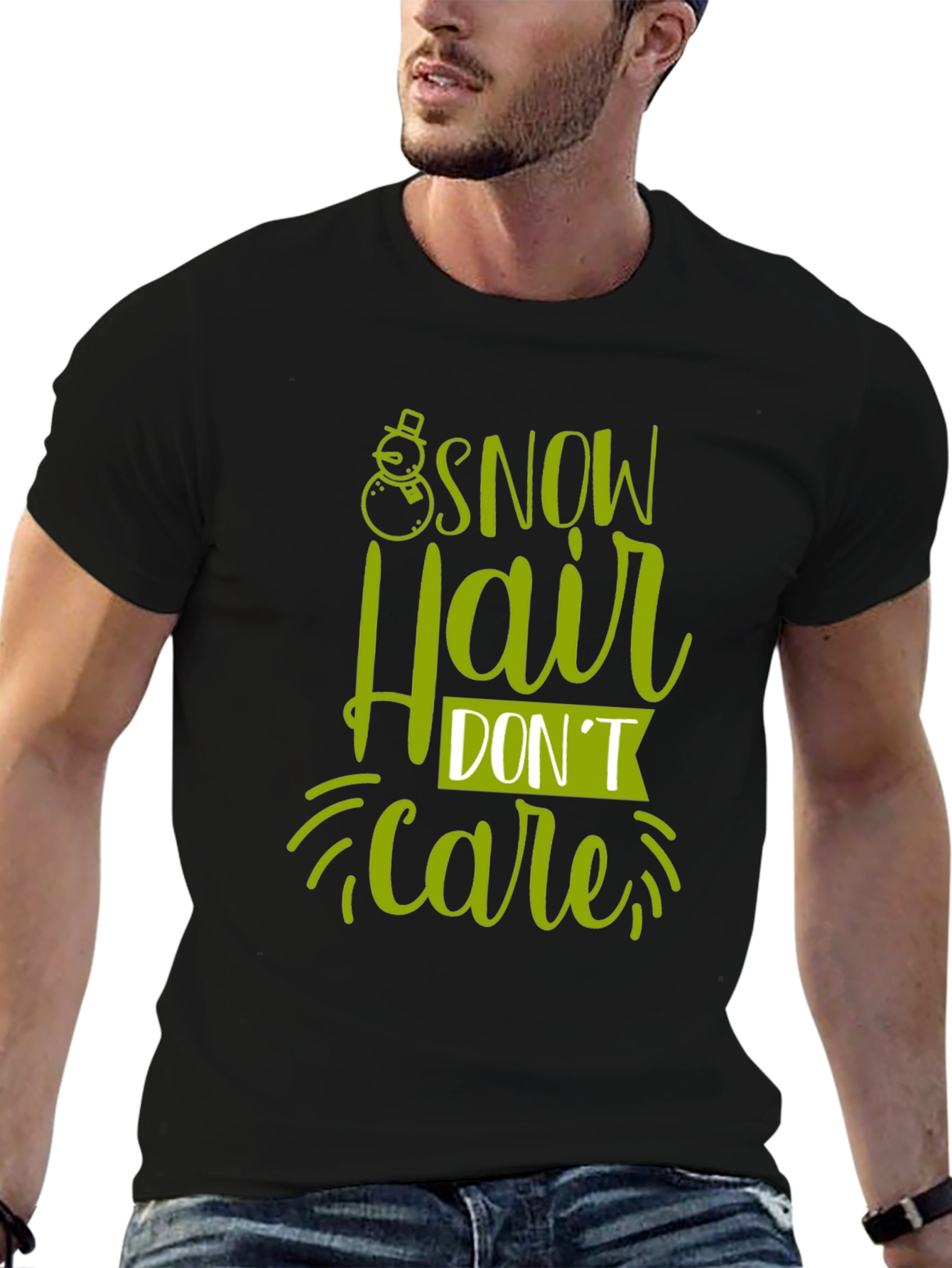 Snow Hair Dont Care Graphic Tee