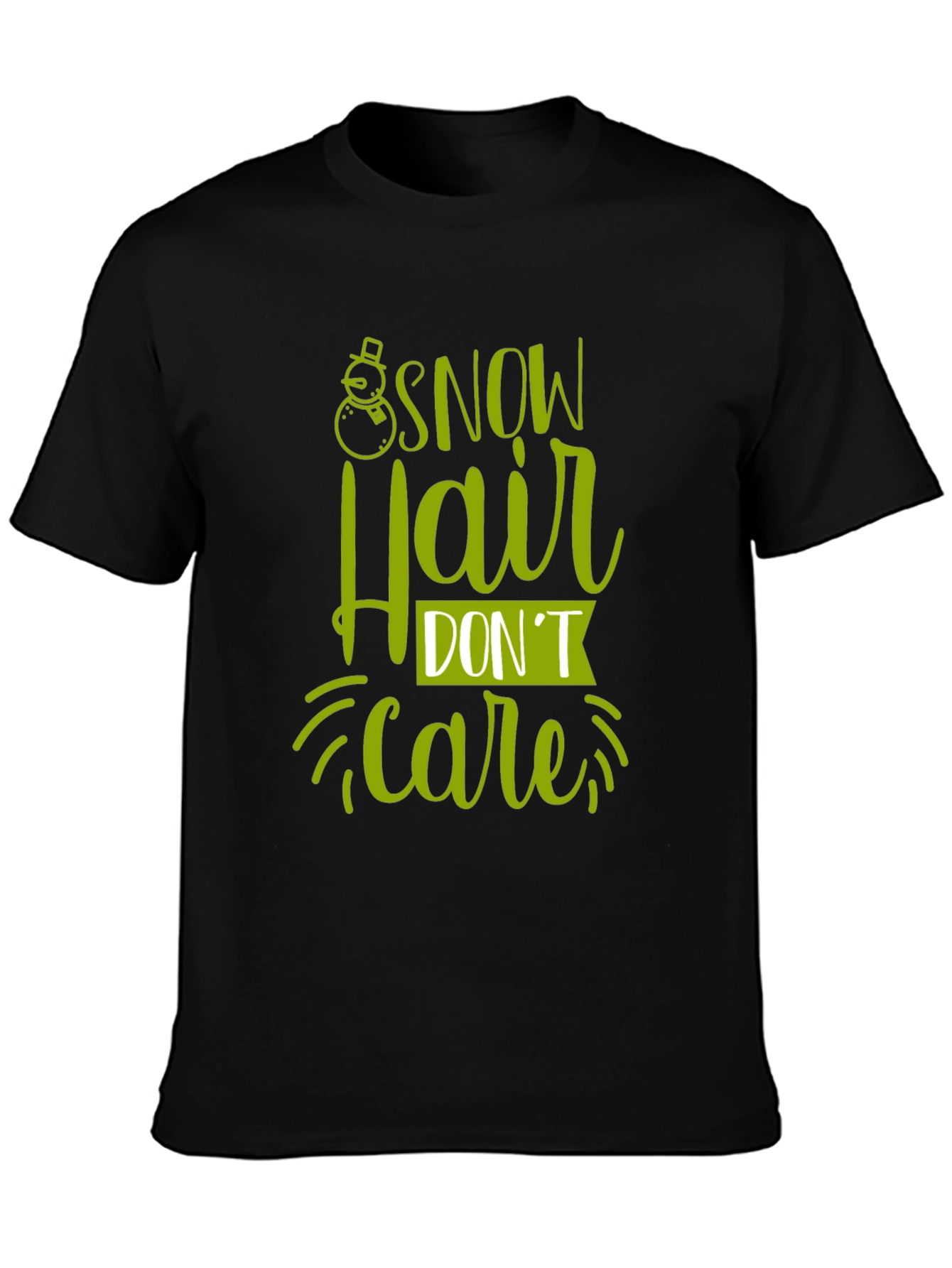 Snow Hair Dont Care Graphic Tee