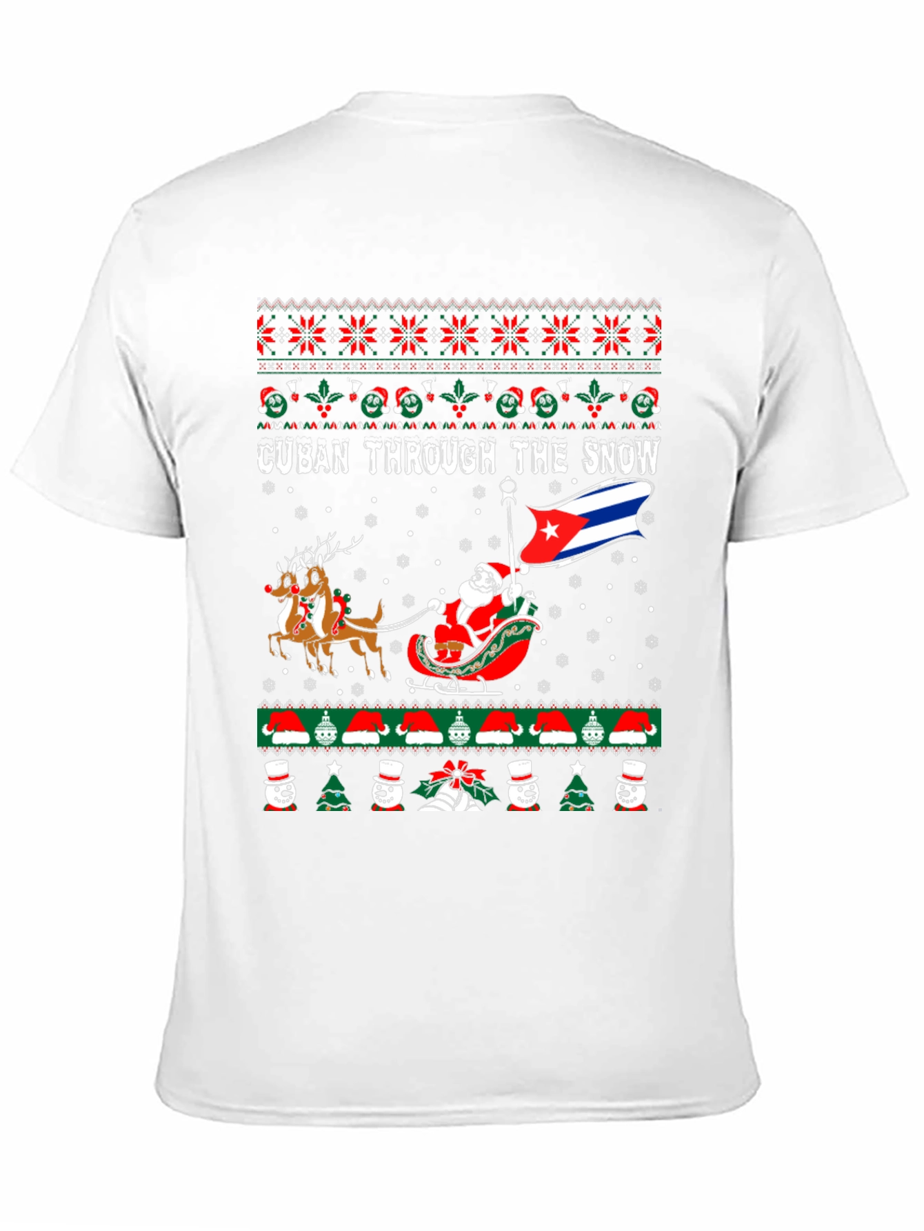 Cuban Through The Snow Christmas T-Shirt