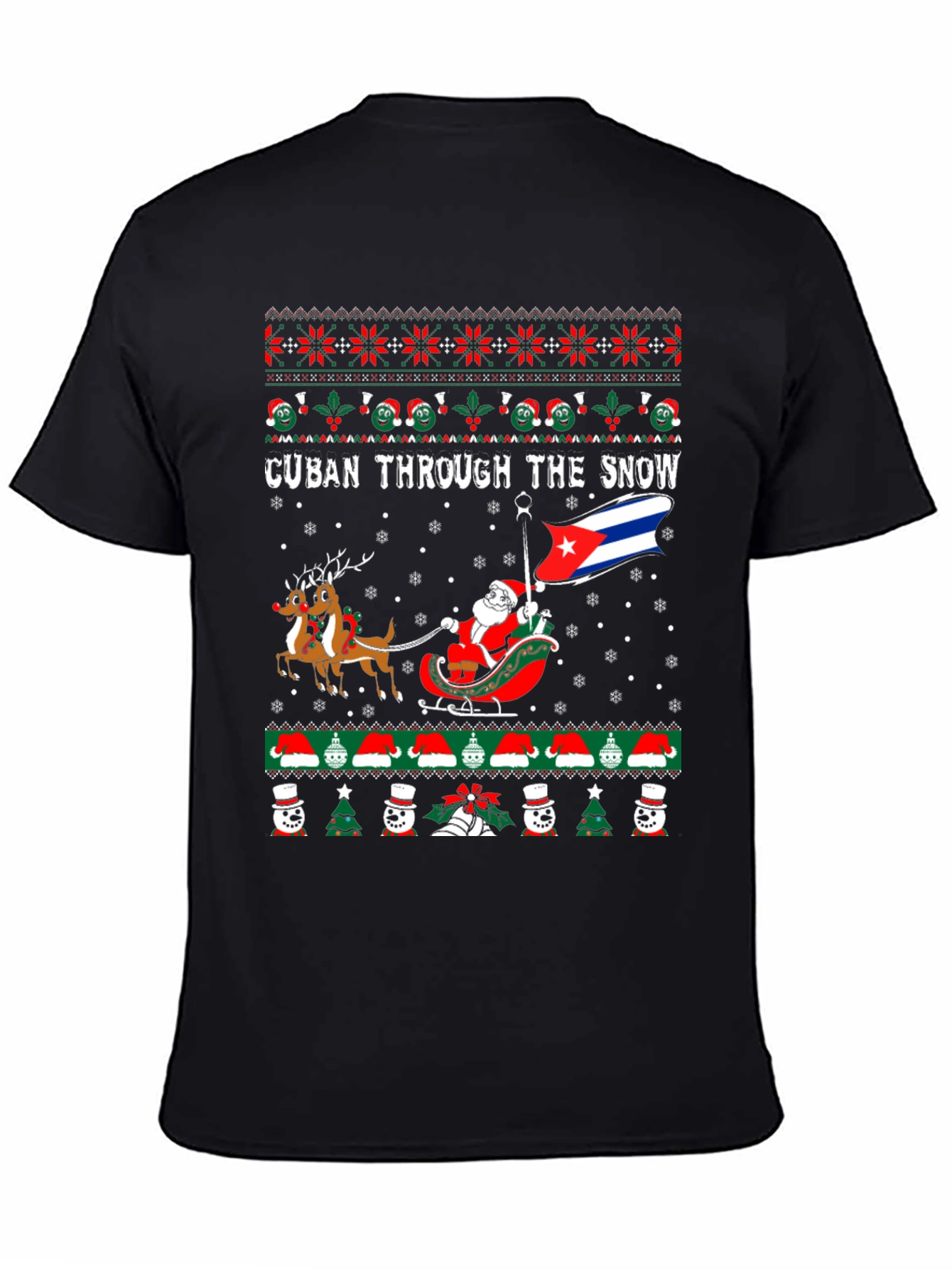 Cuban Through The Snow Christmas T-Shirt