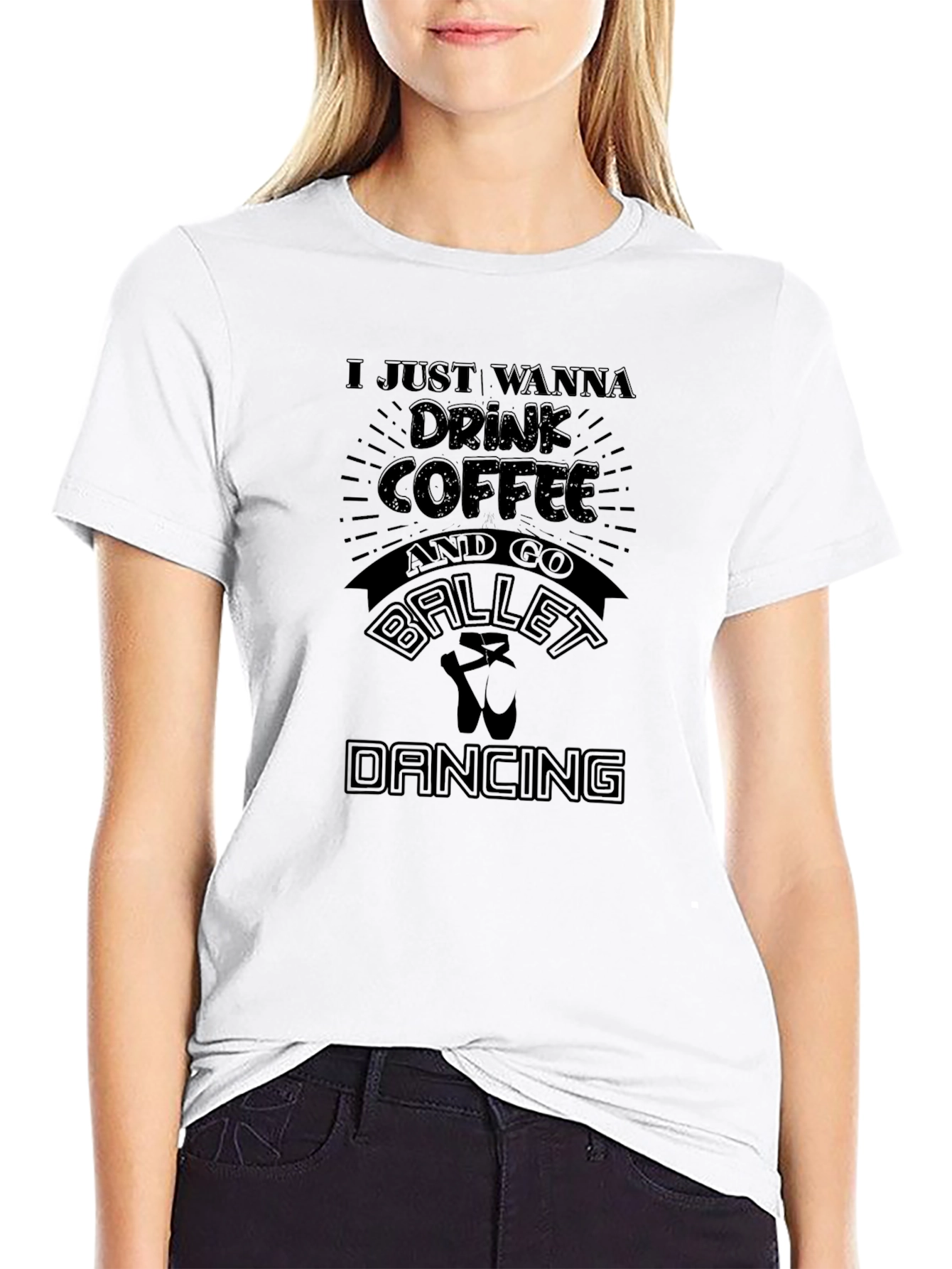 Coffee Ballet Dancing Graphic T-Shirt