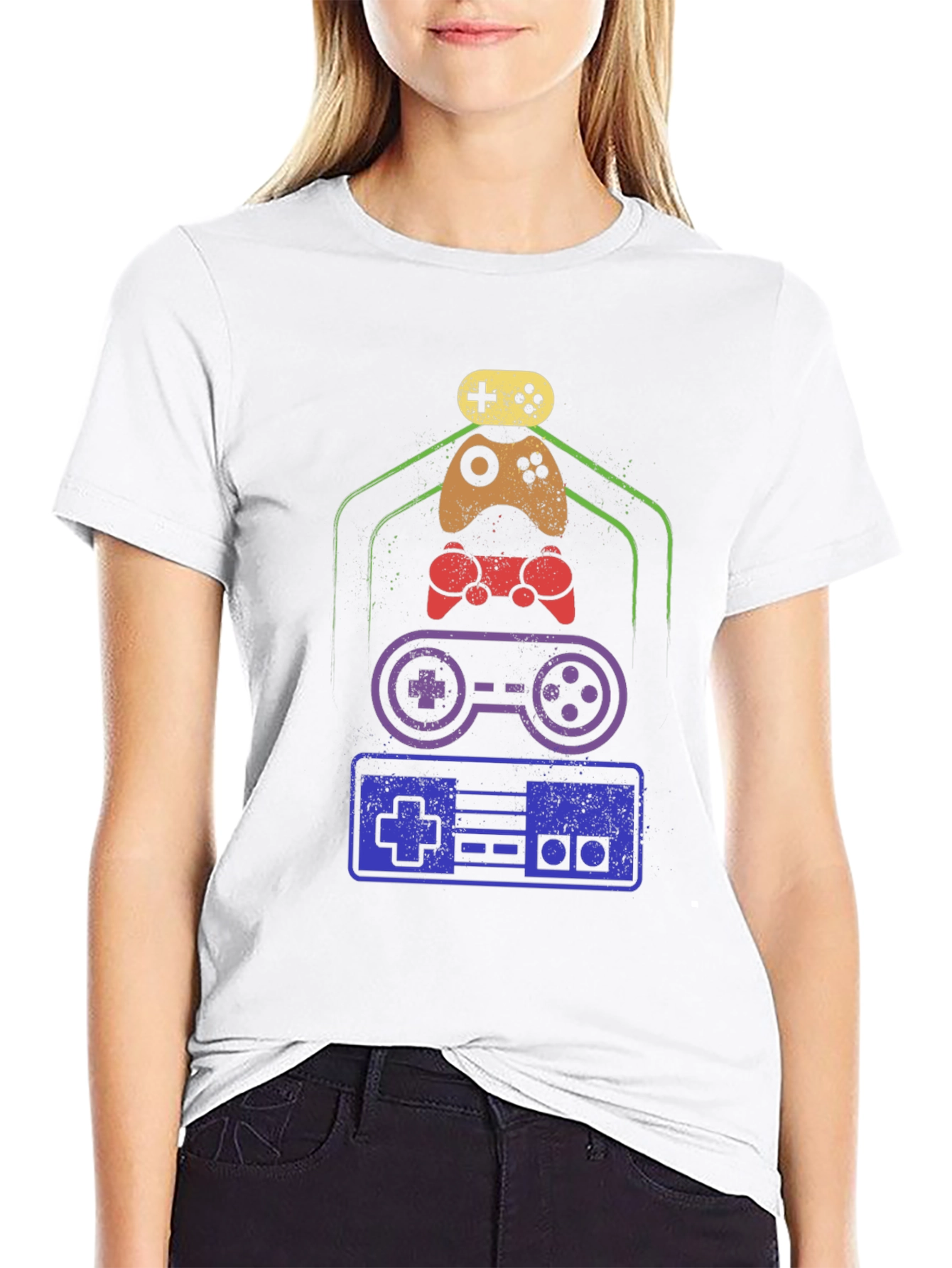 Retro Gaming Controller T-Shirt - Classic Gamer Tee