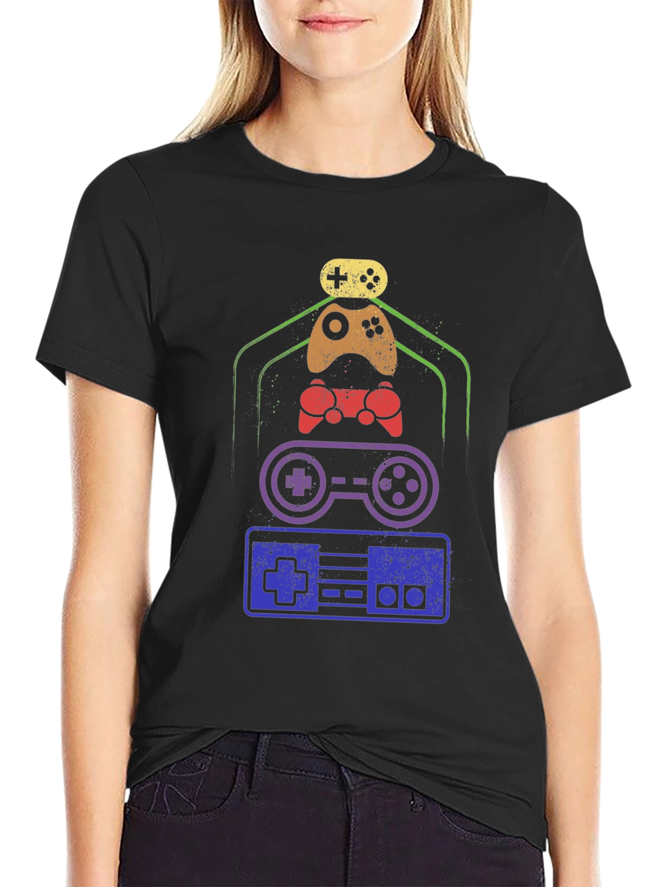 Retro Gaming Controller T-Shirt - Classic Gamer Tee