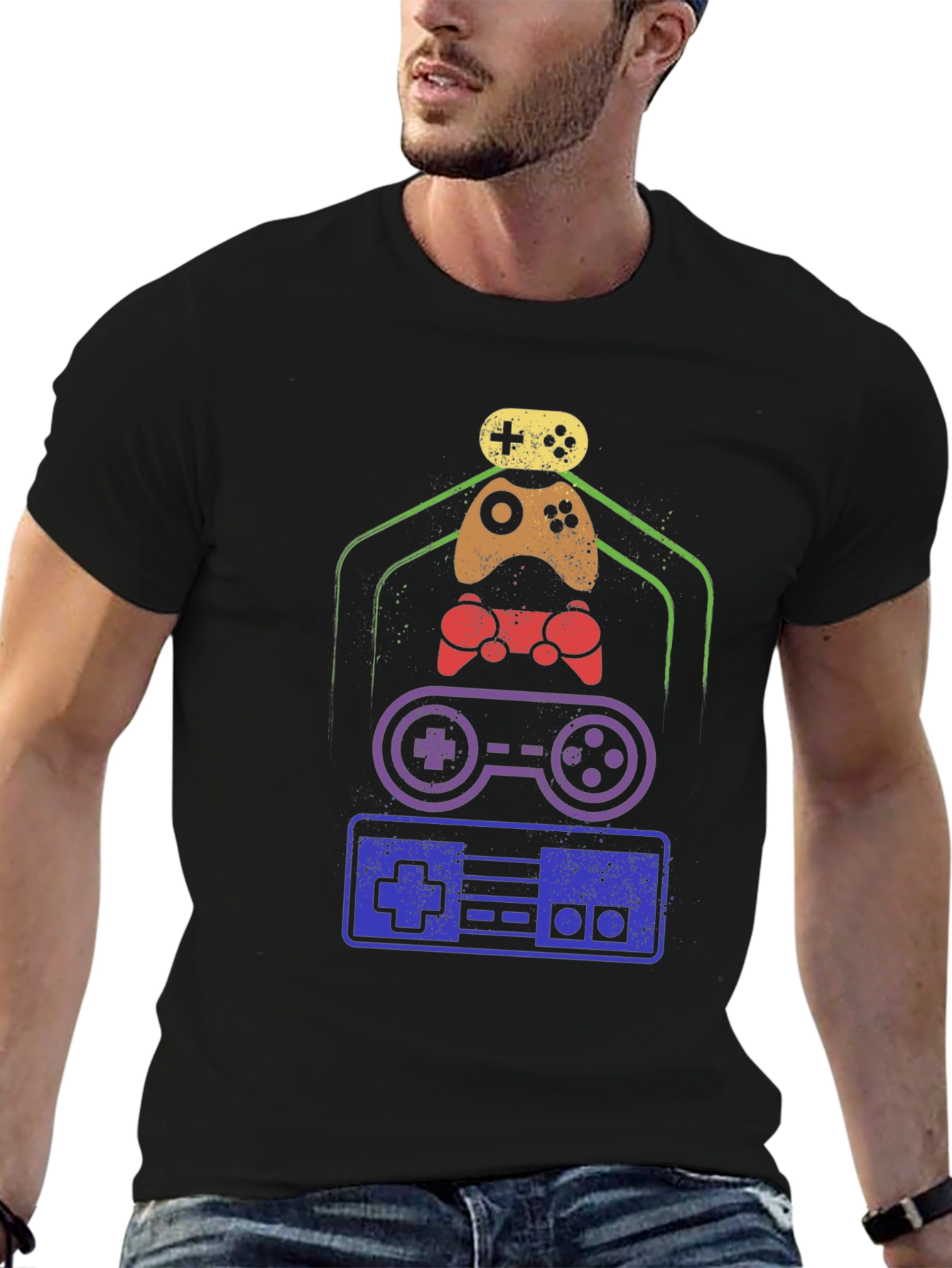 Retro Gaming Controller T-Shirt - Classic Gamer Tee
