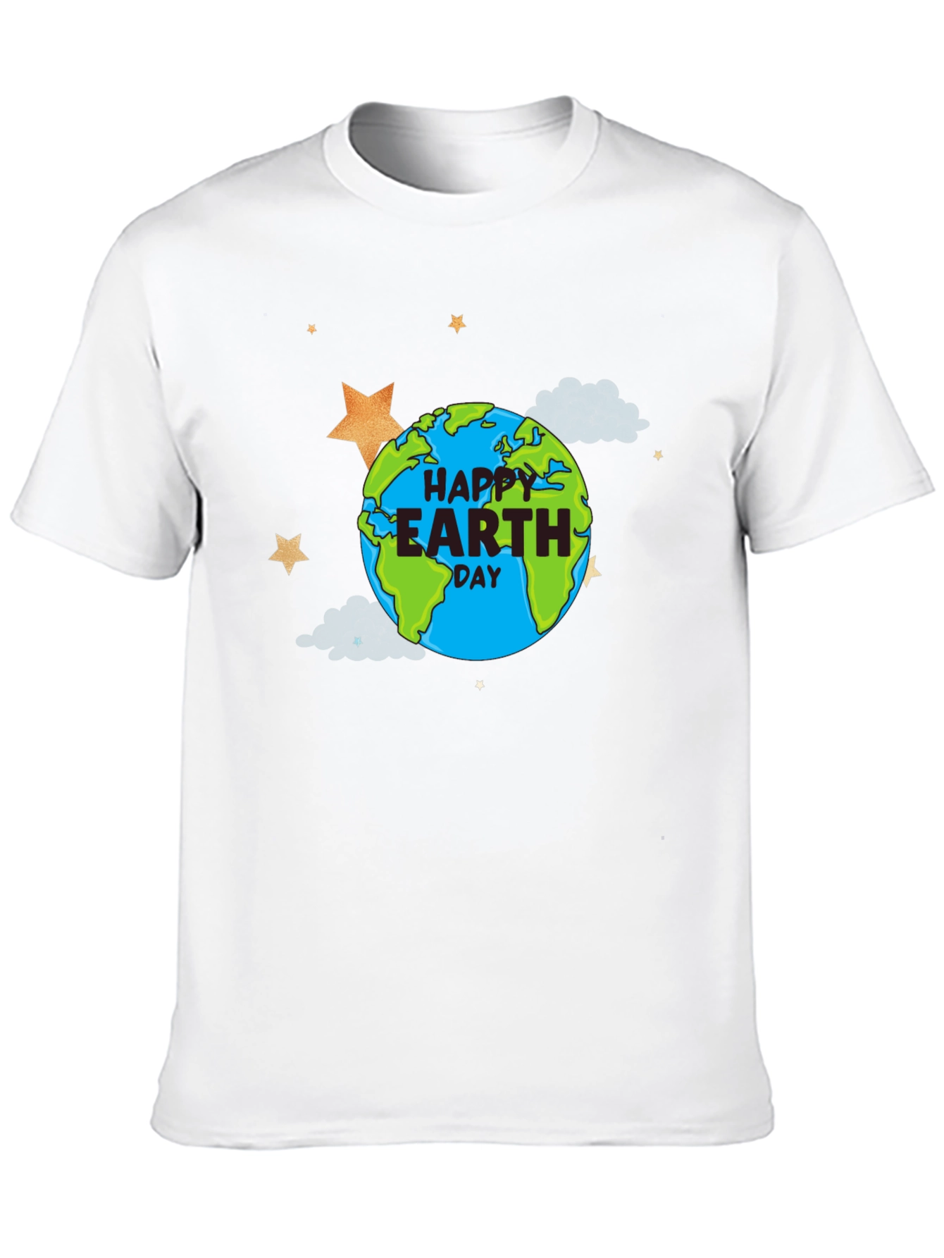 Happy Earth Day Graphic T-Shirt - Black