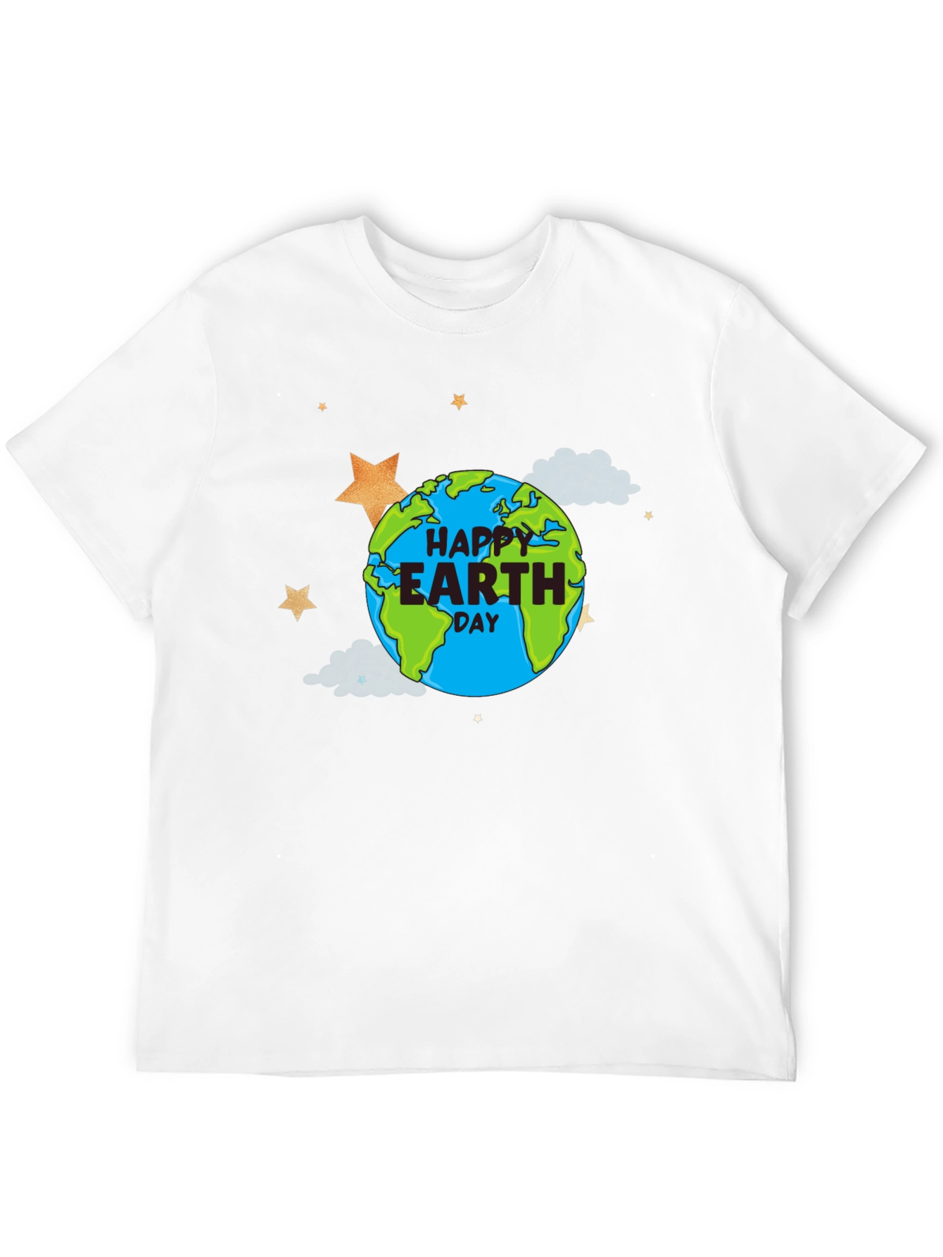 Happy Earth Day Graphic T-Shirt - Black