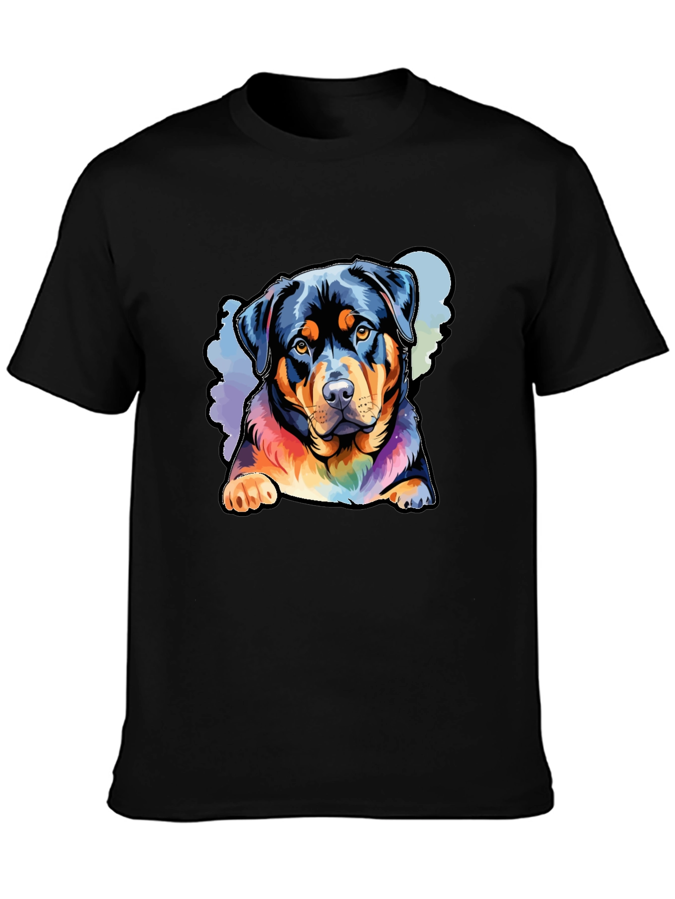 Rottweiler Rainbow Graphic Tee