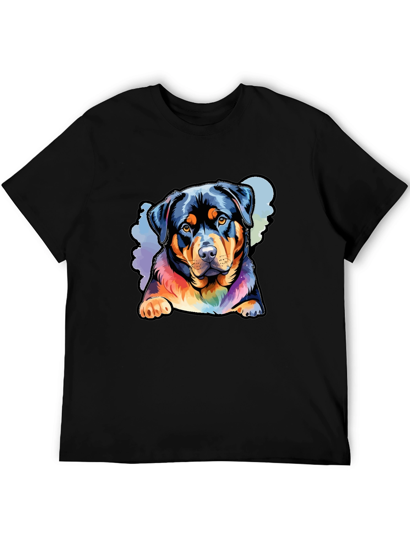 Rottweiler Rainbow Graphic Tee