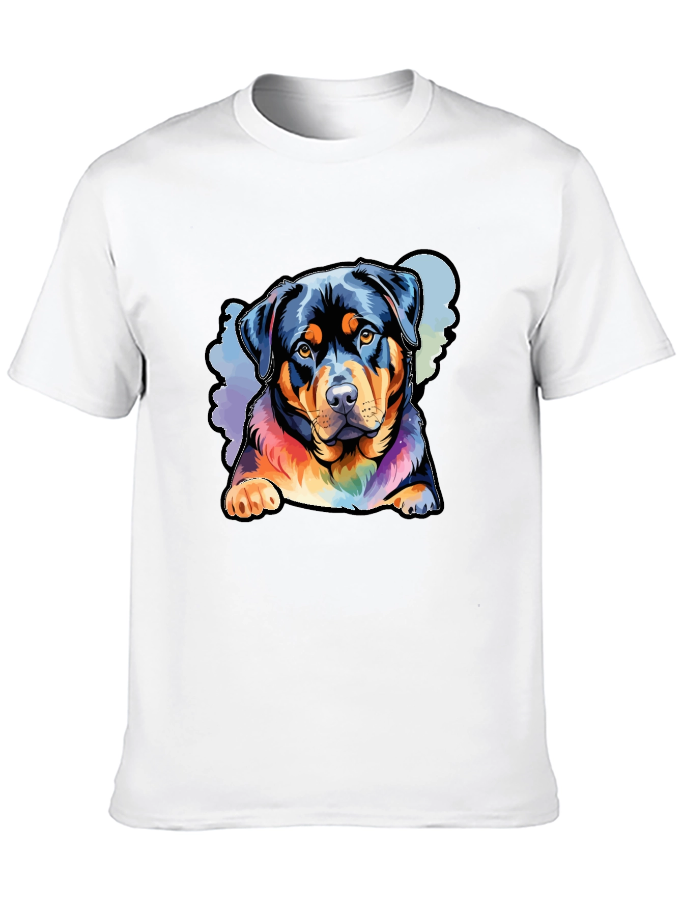 Rottweiler Rainbow Graphic Tee