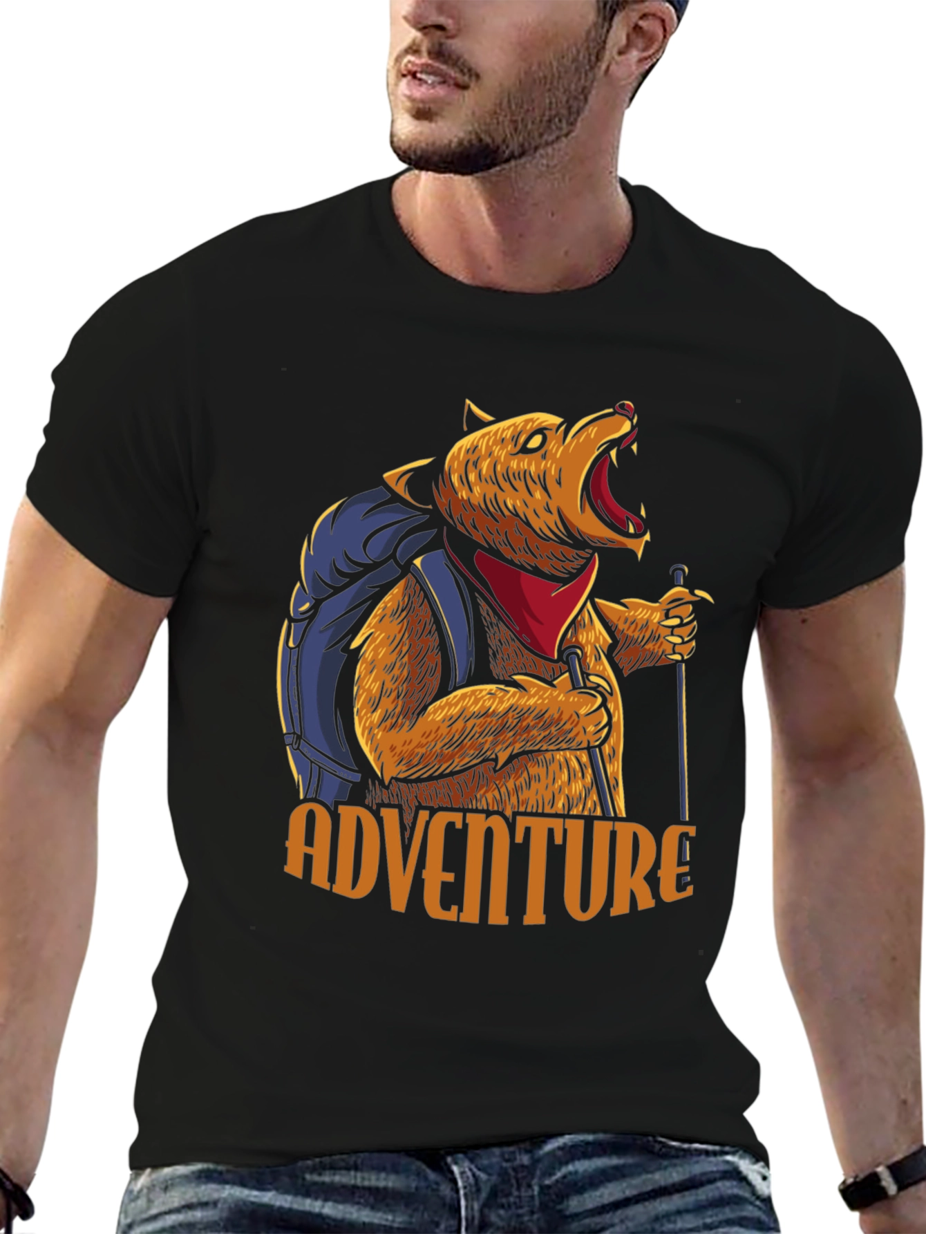 Adventure Bear T-Shirt - Hiking Graphic Tee