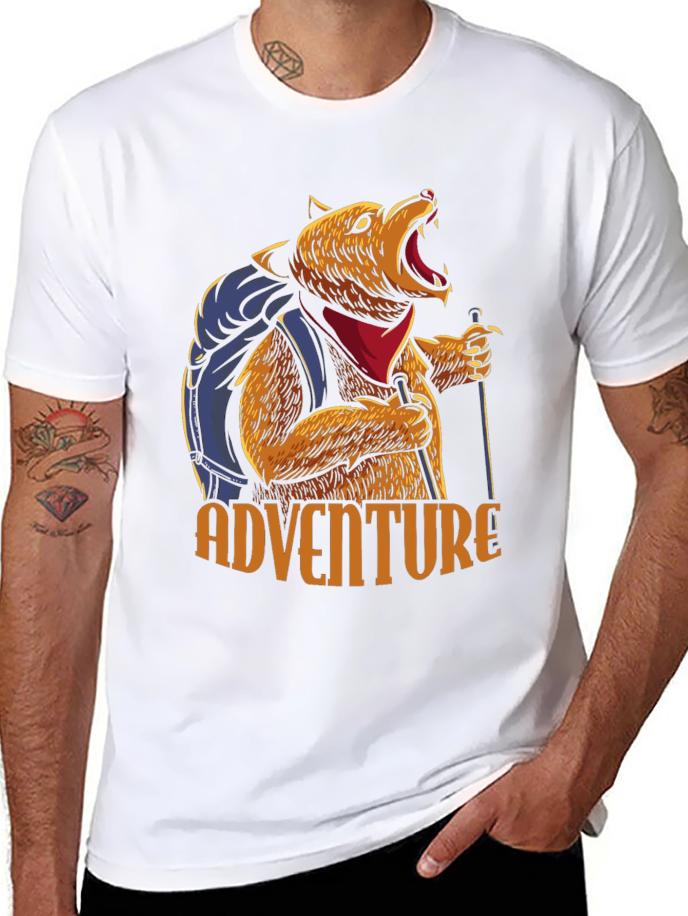 Adventure Bear T-Shirt - Hiking Graphic Tee