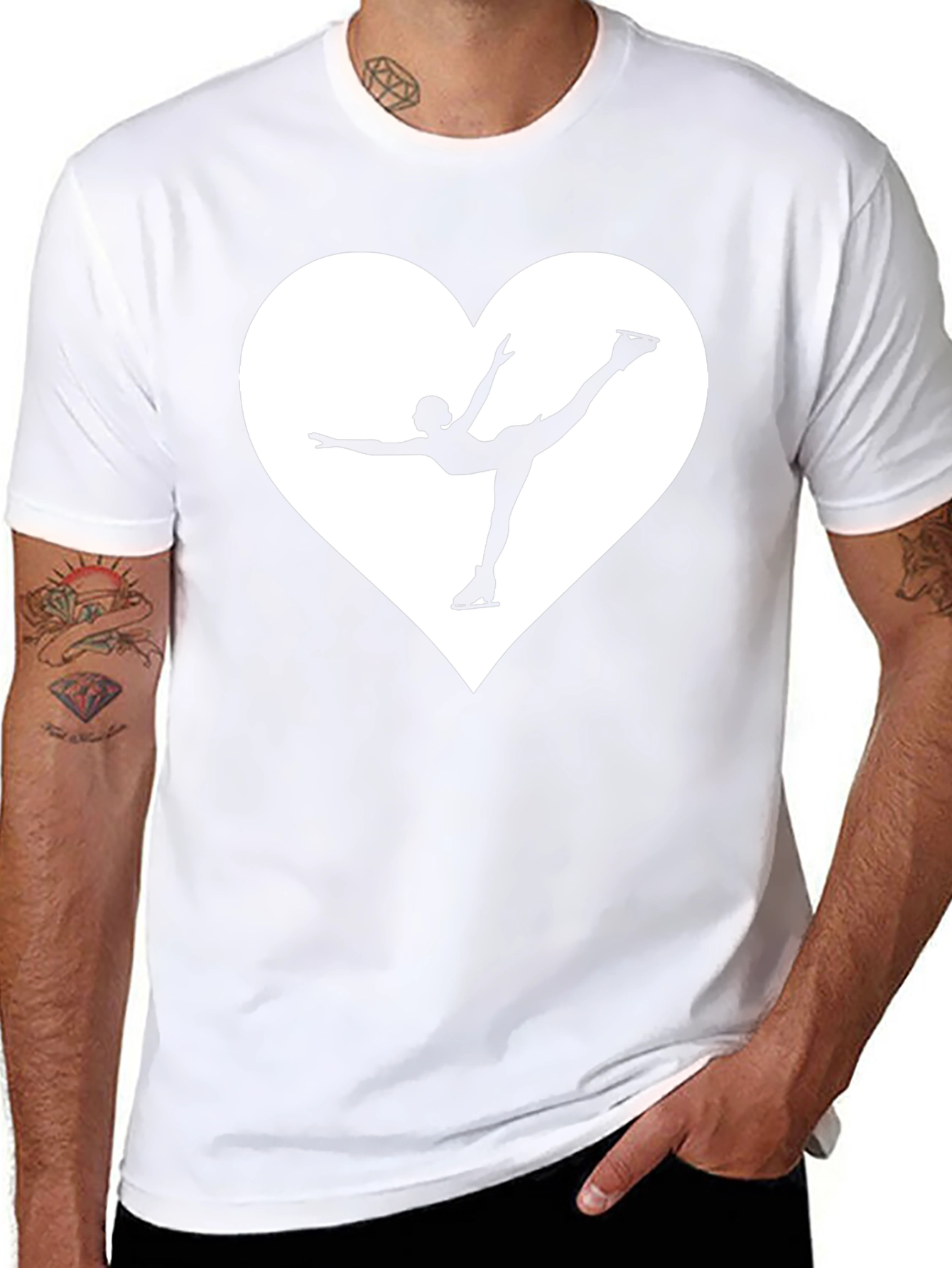 Ice Skating Heart T-Shirt
