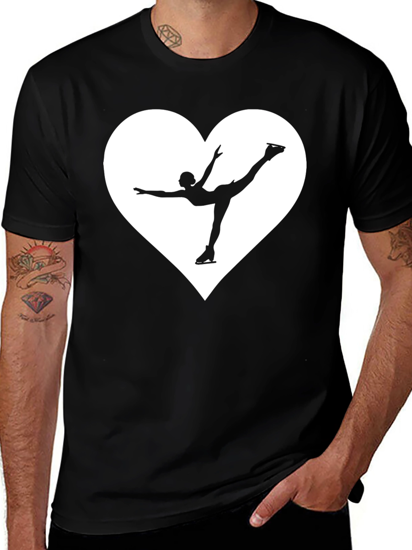 Ice Skating Heart T-Shirt