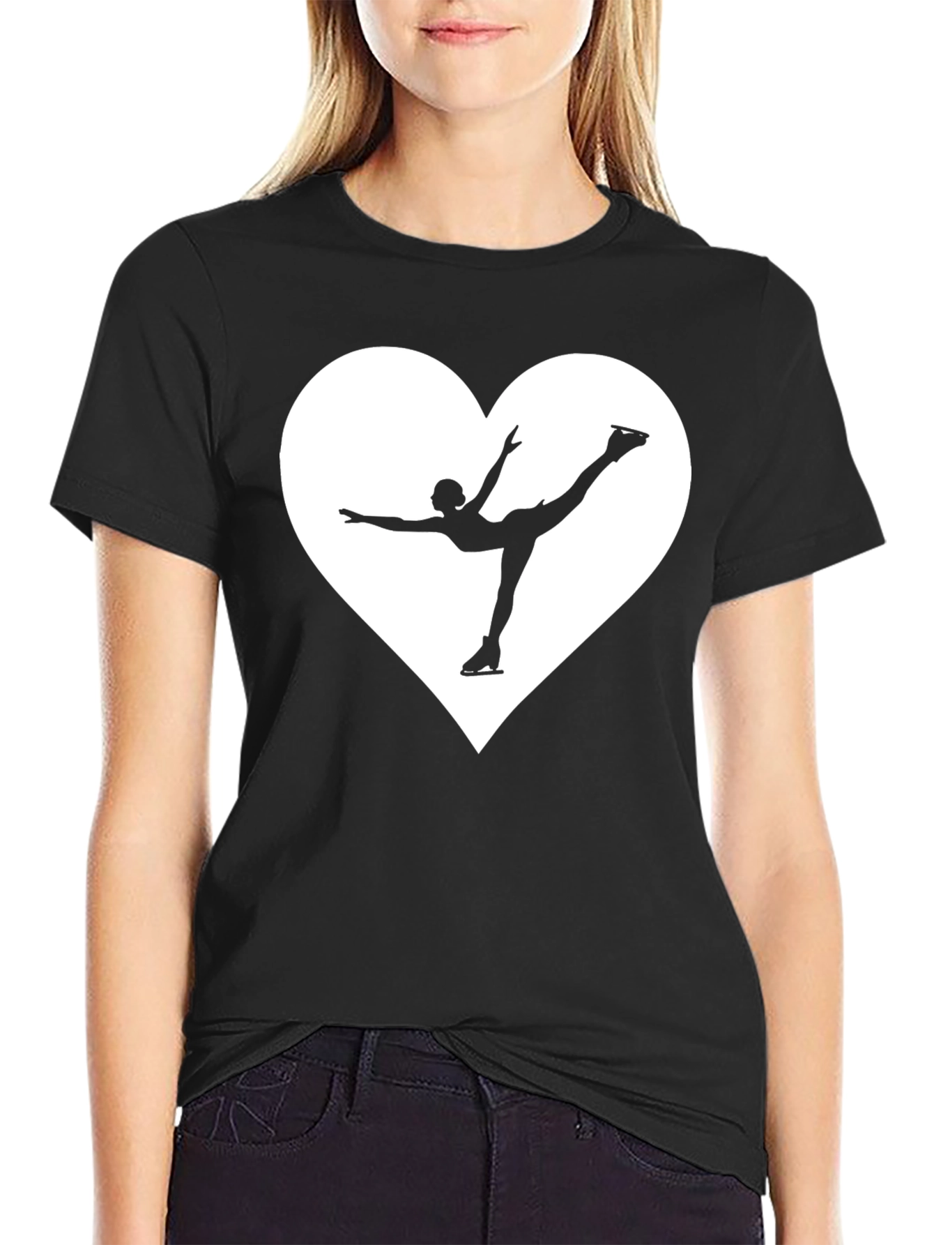 Ice Skating Heart T-Shirt