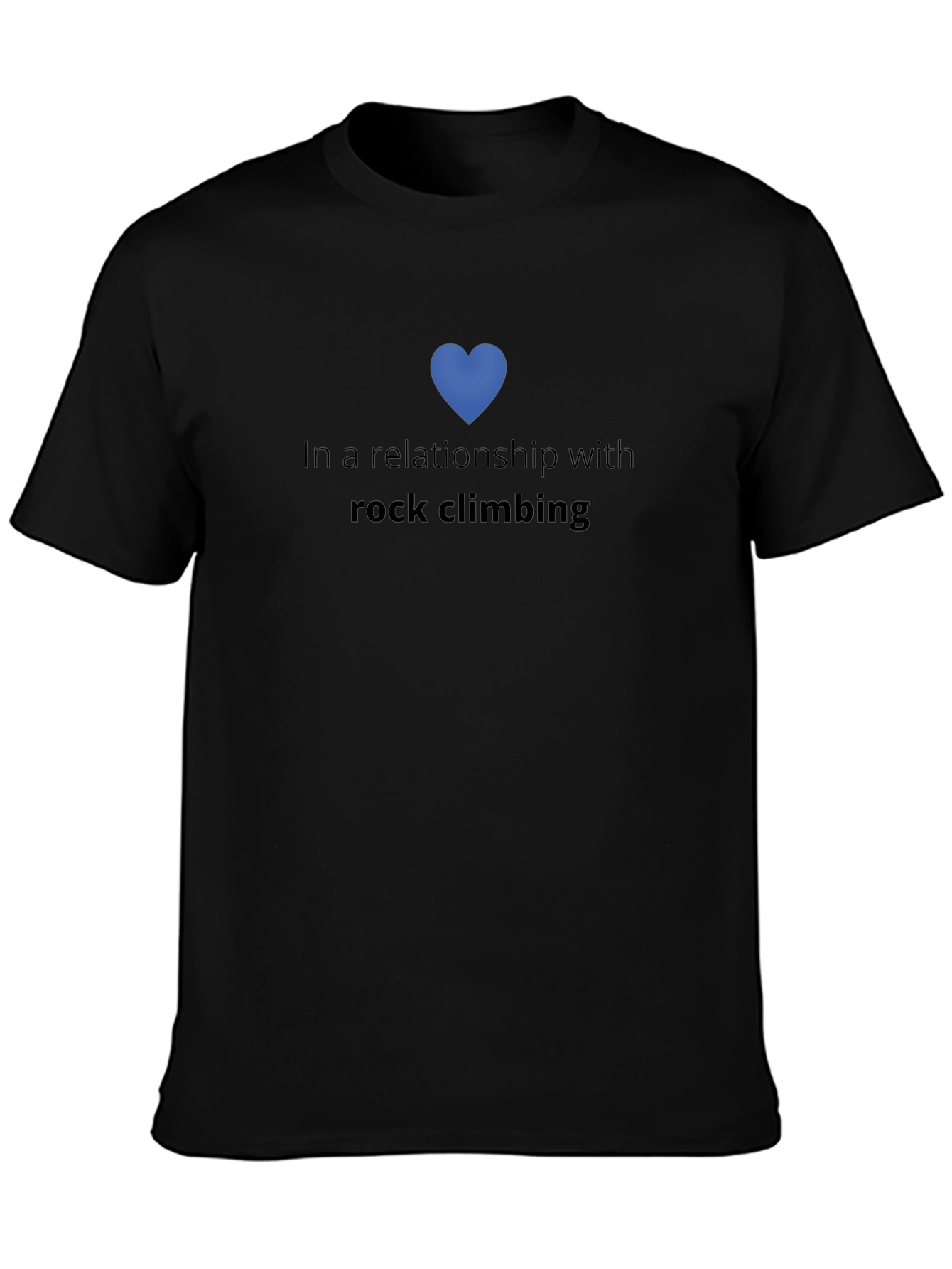 Rock Climbing Relationship Graphic Tee - Black