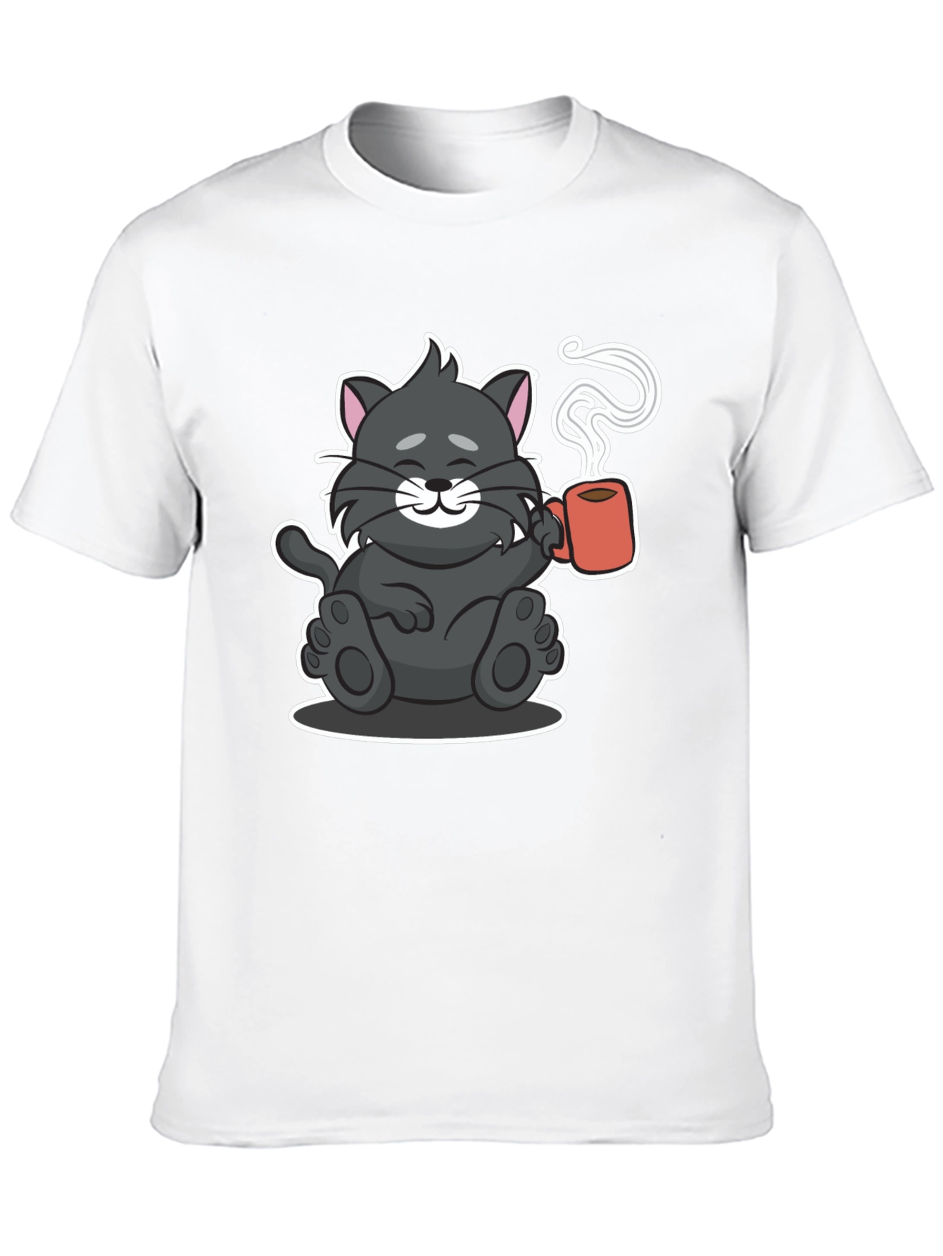 Cute Cat Coffee Lover T-Shirt