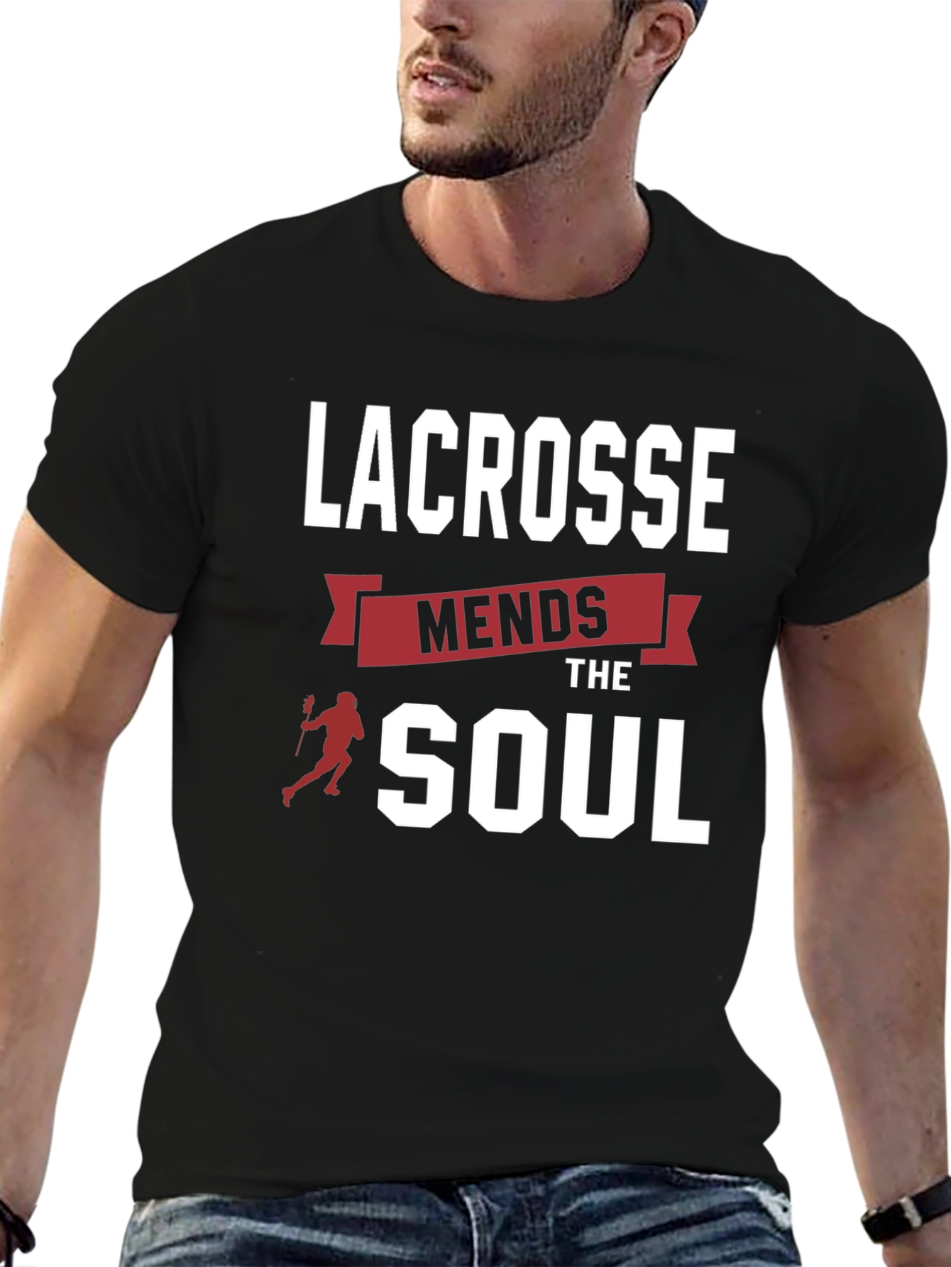Lacrosse Mends the Soul Graphic T-Shirt