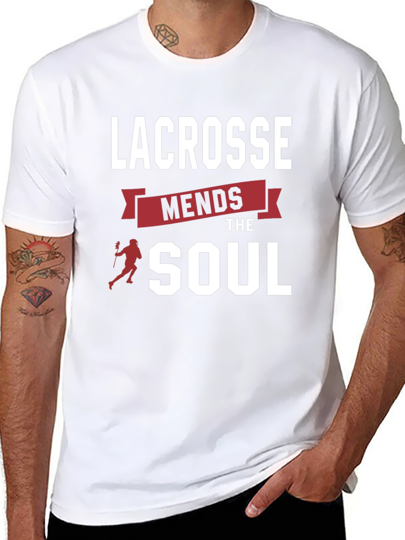 Lacrosse Mends the Soul Graphic T-Shirt