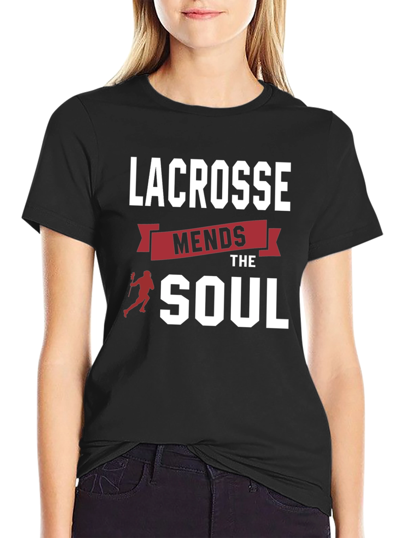 Lacrosse Mends the Soul Graphic T-Shirt
