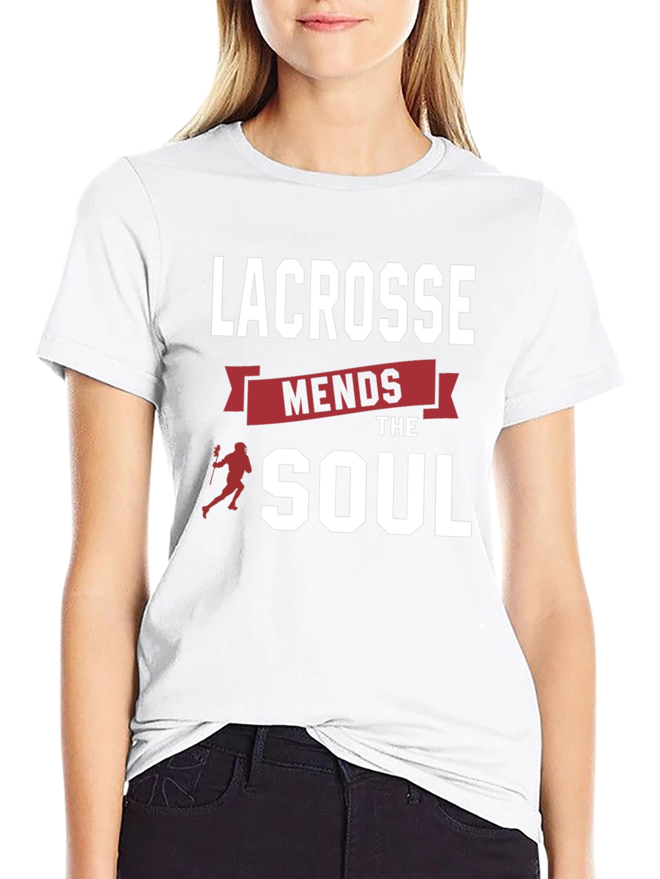 Lacrosse Mends the Soul Graphic T-Shirt