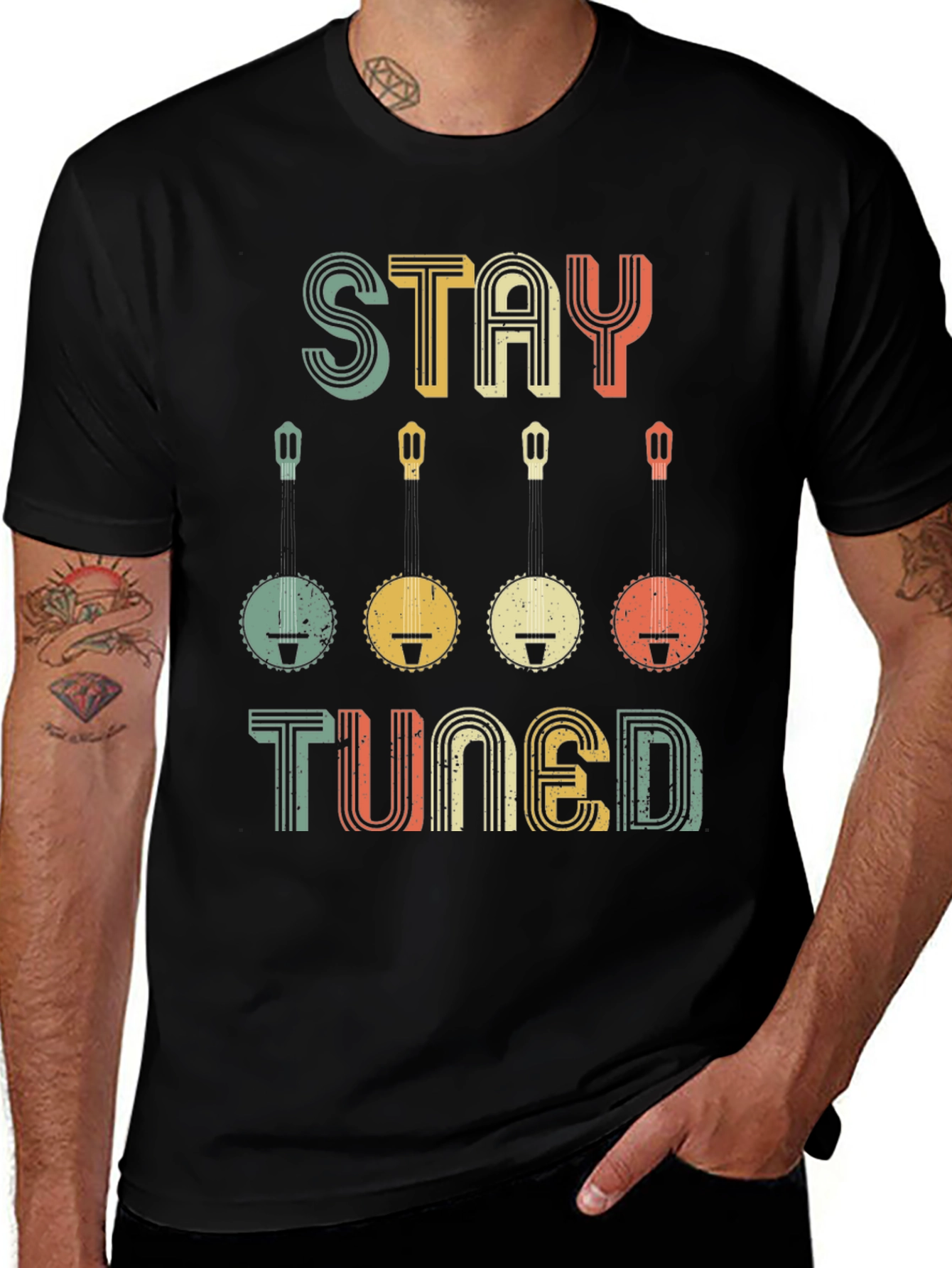 Stay Tuned Banjo Music T-Shirt