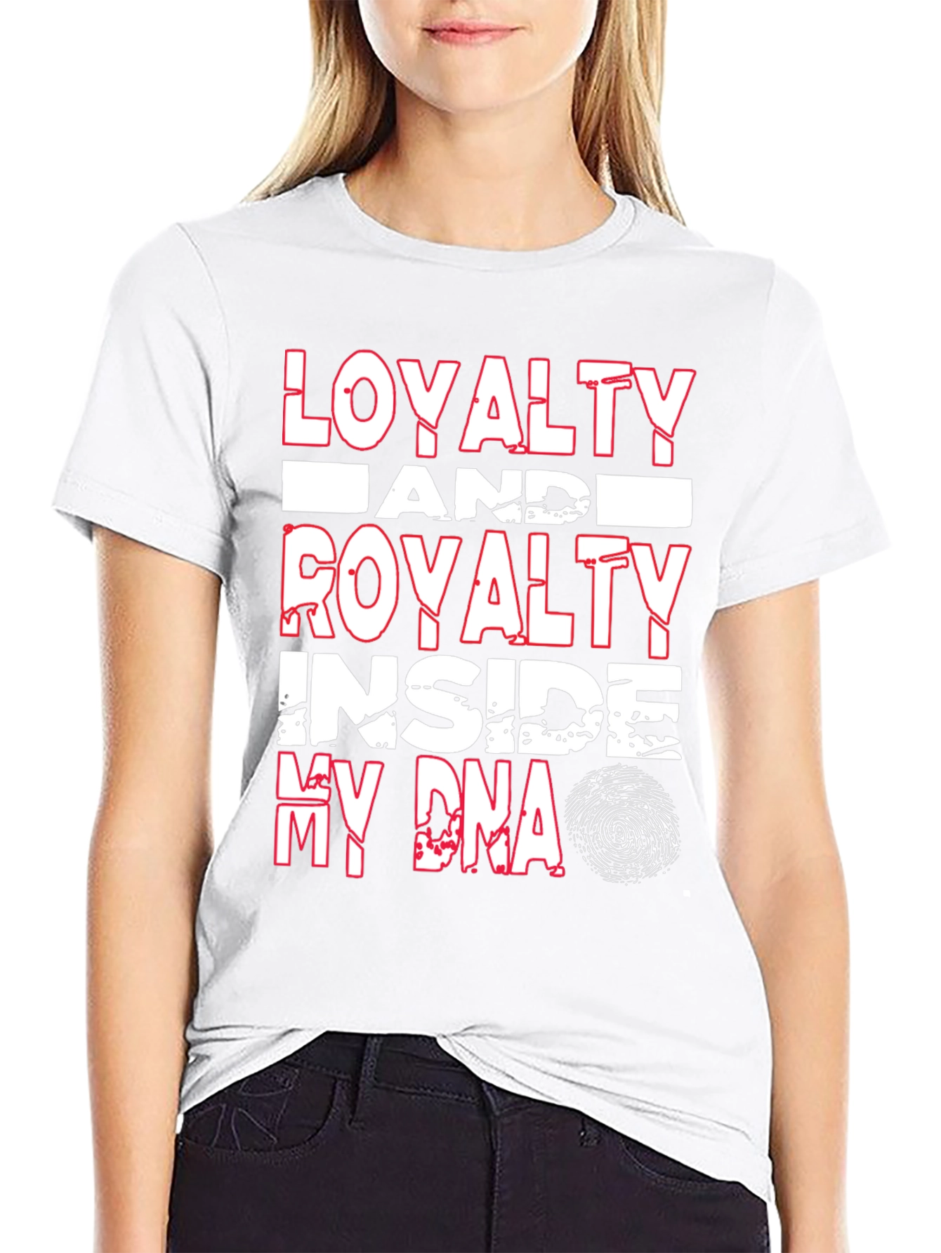 Loyalty & Royalty DNA Black Graphic Tee