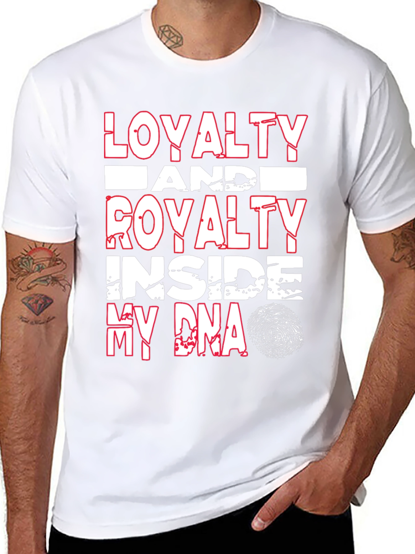 Loyalty & Royalty DNA Black Graphic Tee