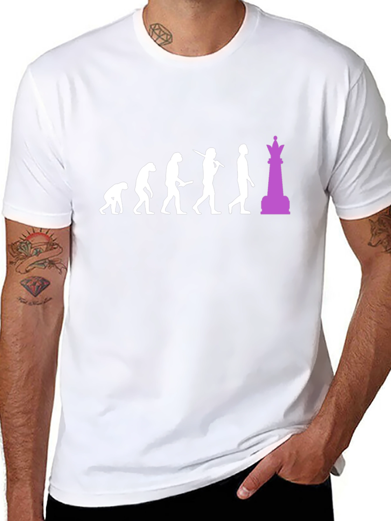Chess Evolution T-Shirt - Black